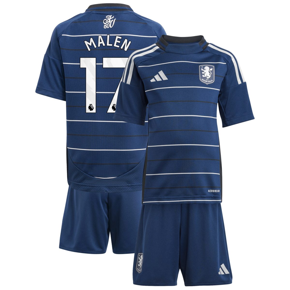 aston villa adidas third minikit 2024-25 with malen 17 printing Collection | Aston Villa Shop Official Jerseys