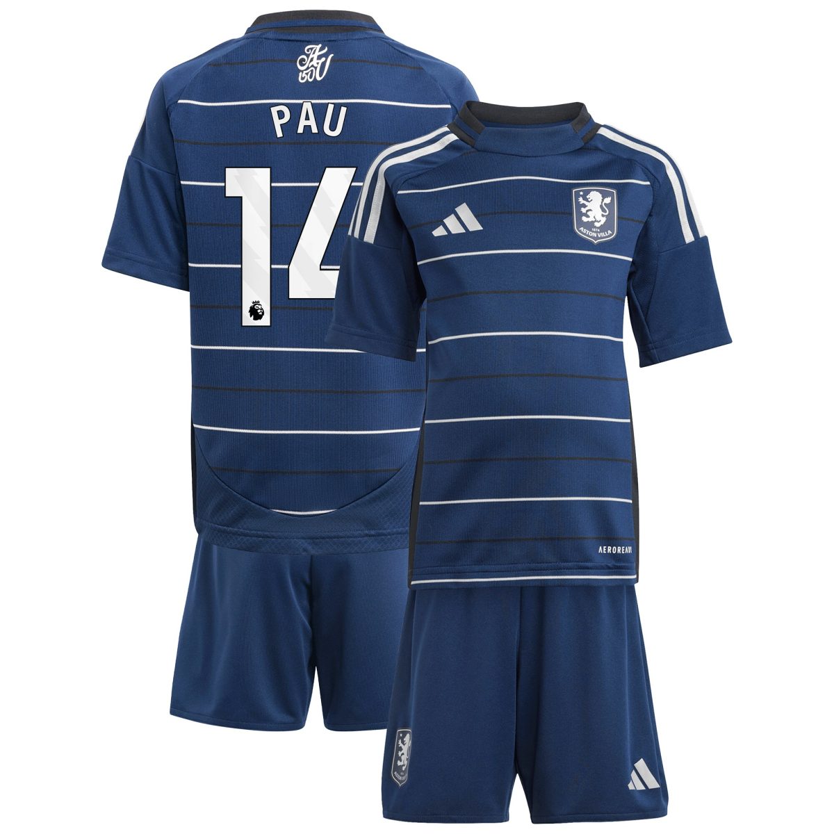aston villa adidas third minikit 2024-25 with pau 14 printing Collection | Aston Villa Shop Official Jerseys