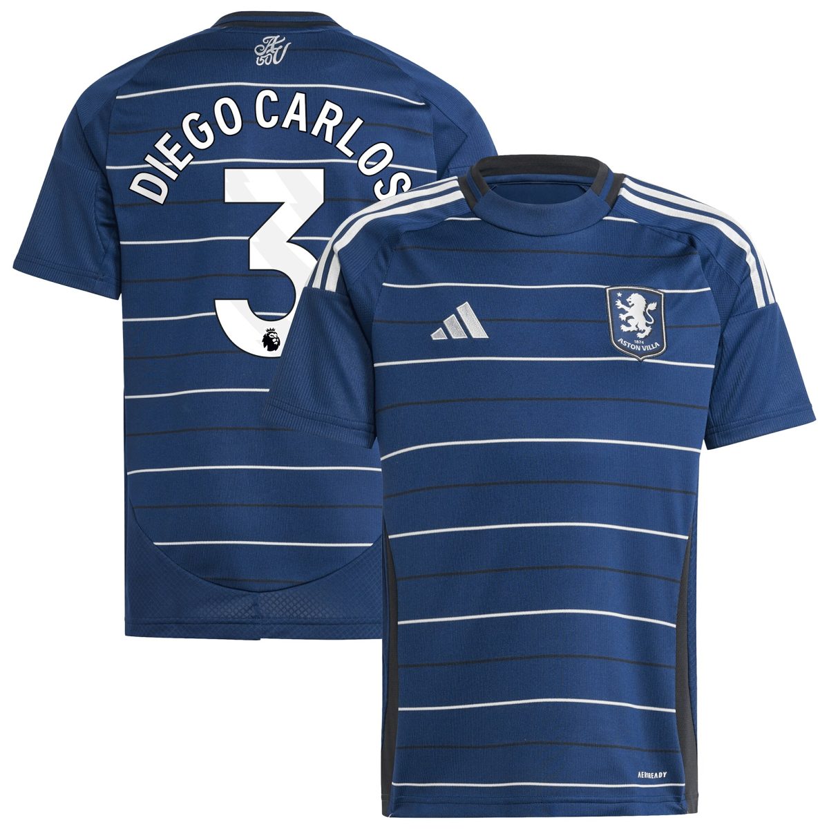 aston villa adidas third shirt 2024-25 – kids with diego carlos 3 printing Collection | Aston Villa Shop Official Jerseys