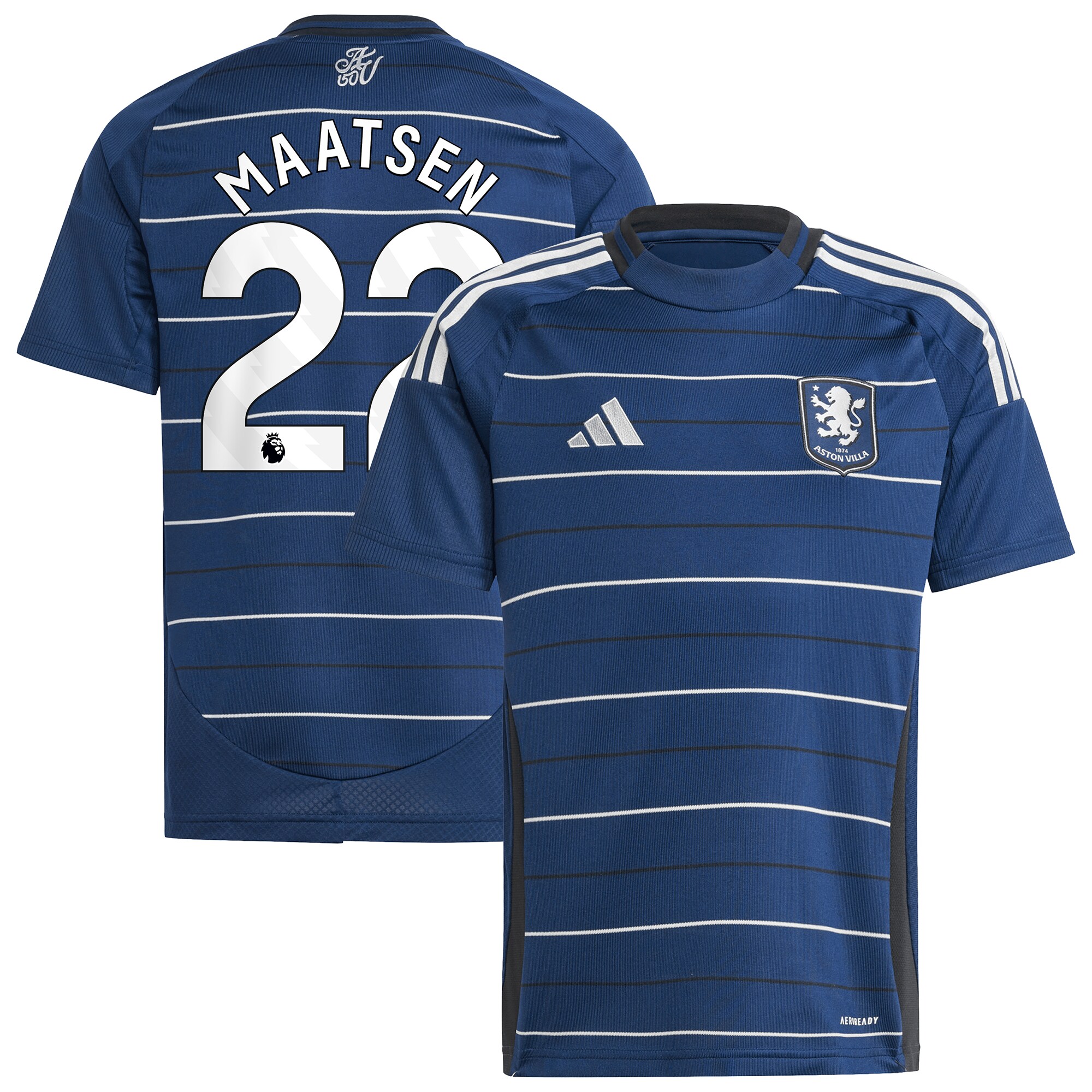 aston villa adidas third shirt 2024-25 – kids with maatsen 22 printing Collection | Aston Villa Shop Official Jerseys