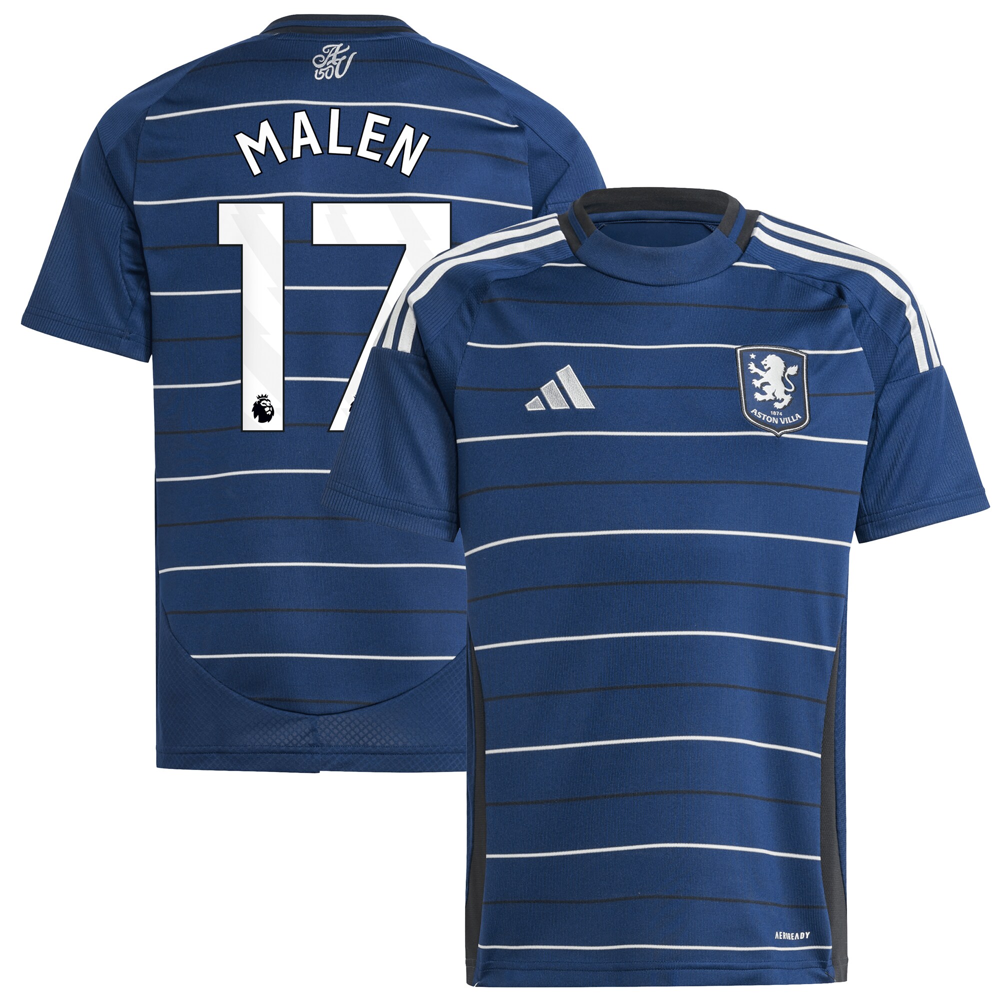 aston villa adidas third shirt 2024-25 – kids with malen 17 printing Collection | Aston Villa Shop Official Jerseys