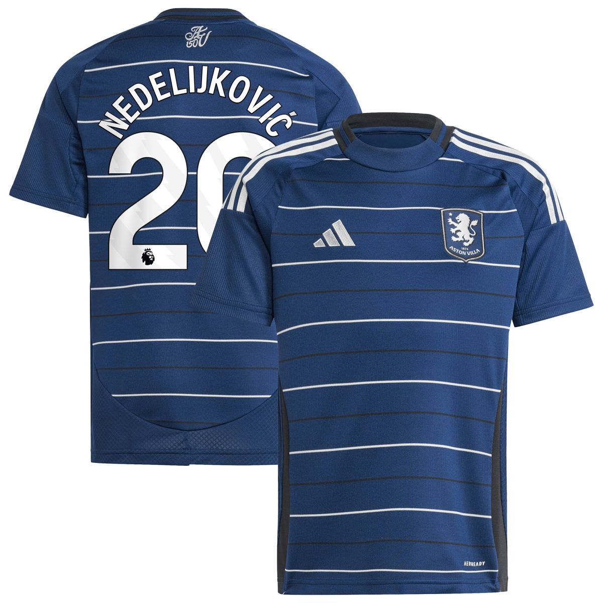 aston villa adidas third shirt 2024-25 – kids with nedeljković 20 printing Collection | Aston Villa Shop Official Jerseys