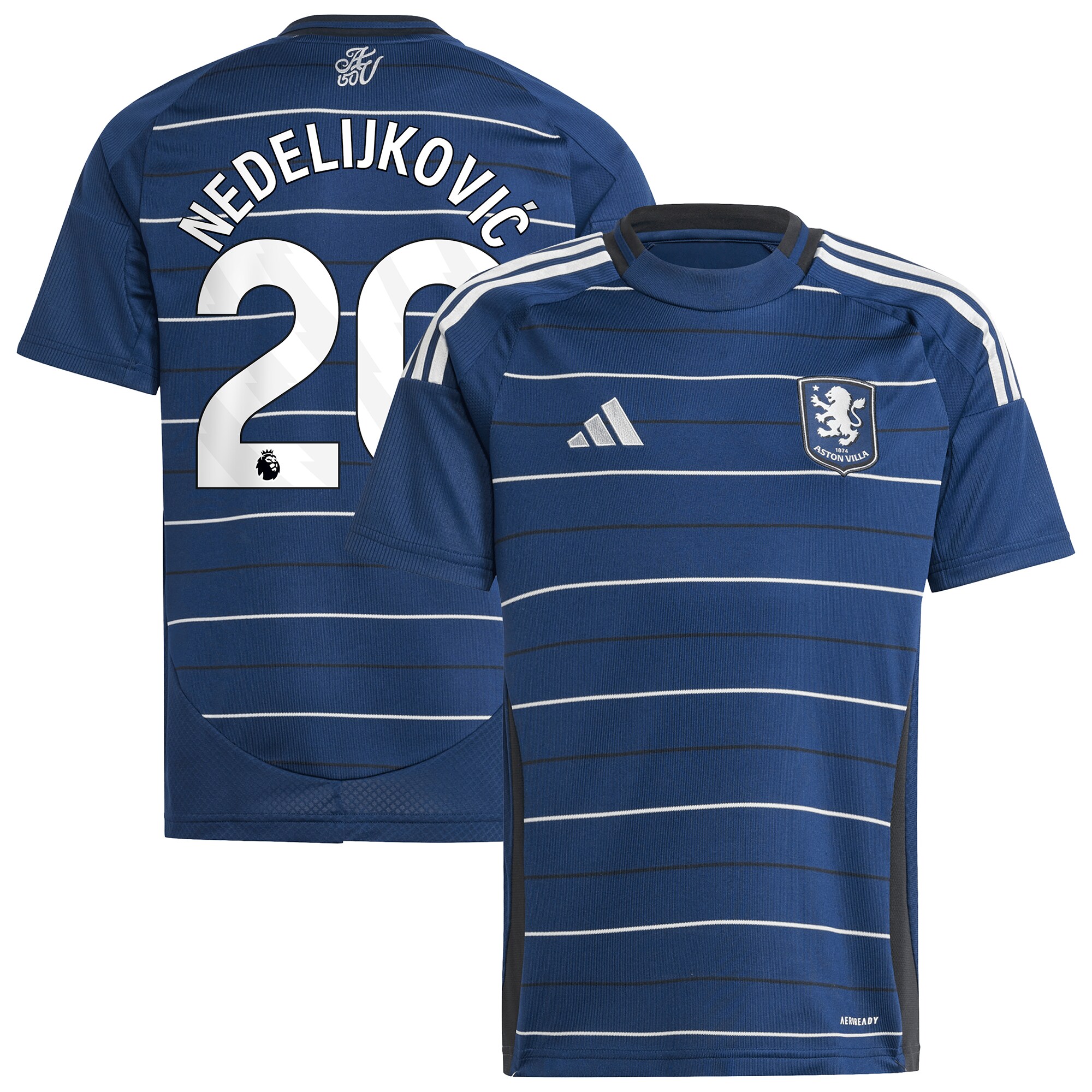 aston villa adidas third shirt 2024-25 – kids with nedeljković 20 printing Collection | Aston Villa Shop Official Jerseys