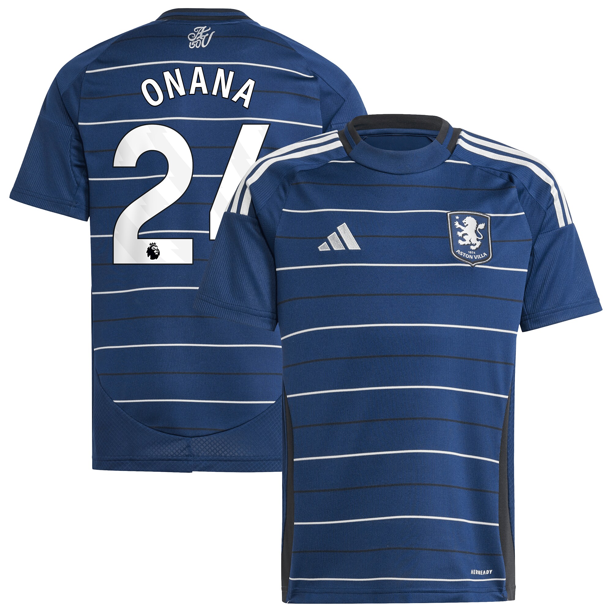 aston villa adidas third shirt 2024-25 – kids with onana 24 printing Collection | Aston Villa Shop Official Jerseys