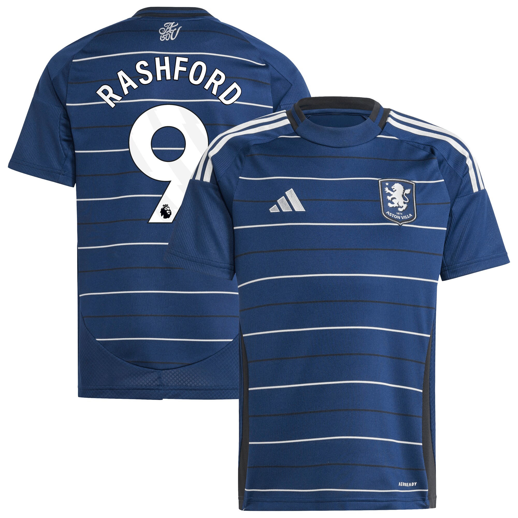 aston villa adidas third shirt 2024-25 – kids with rashford 9 printing Collection | Aston Villa Shop Official Jerseys