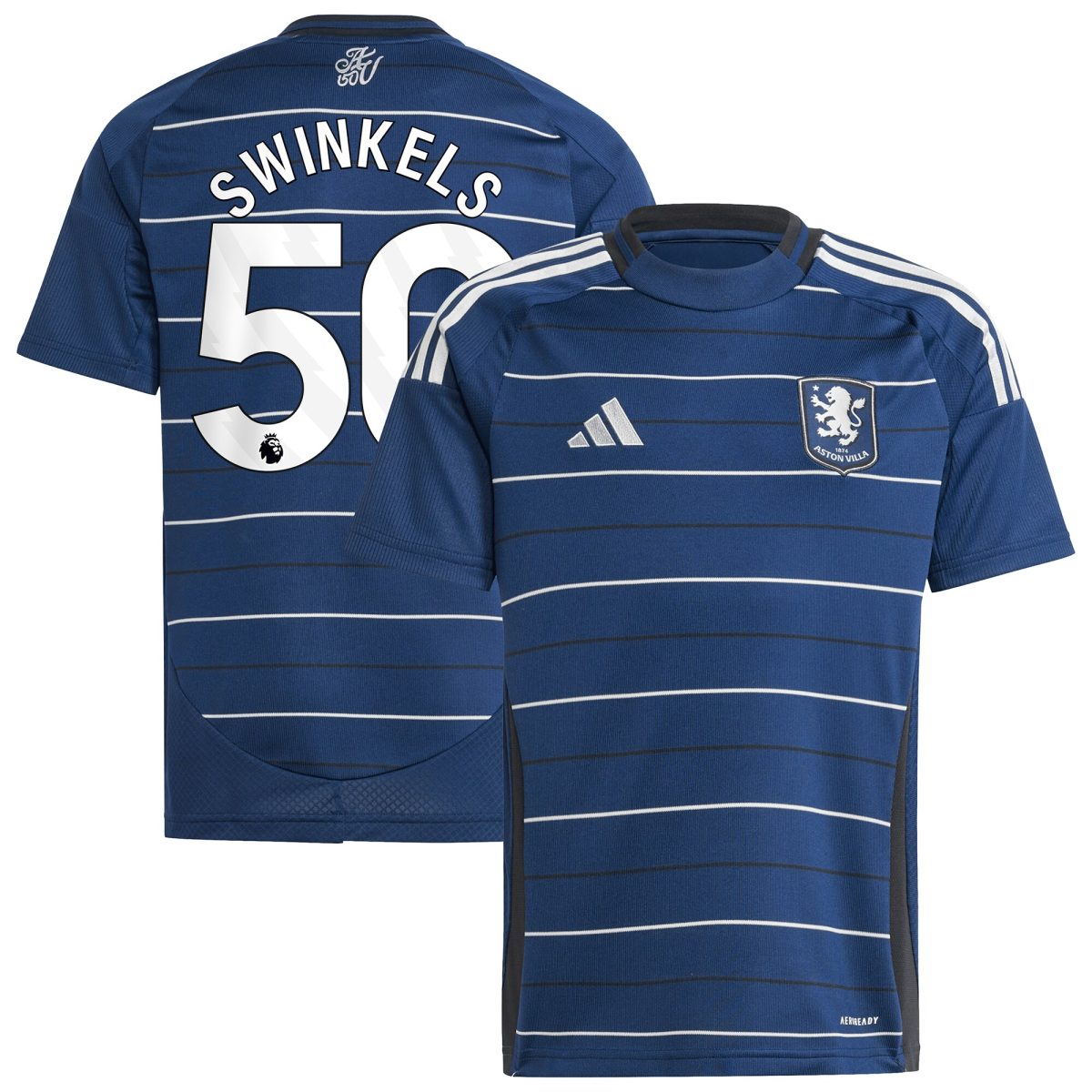 aston villa adidas third shirt 2024-25 – kids with swinkels 50 printing Collection | Aston Villa Shop Official Jerseys