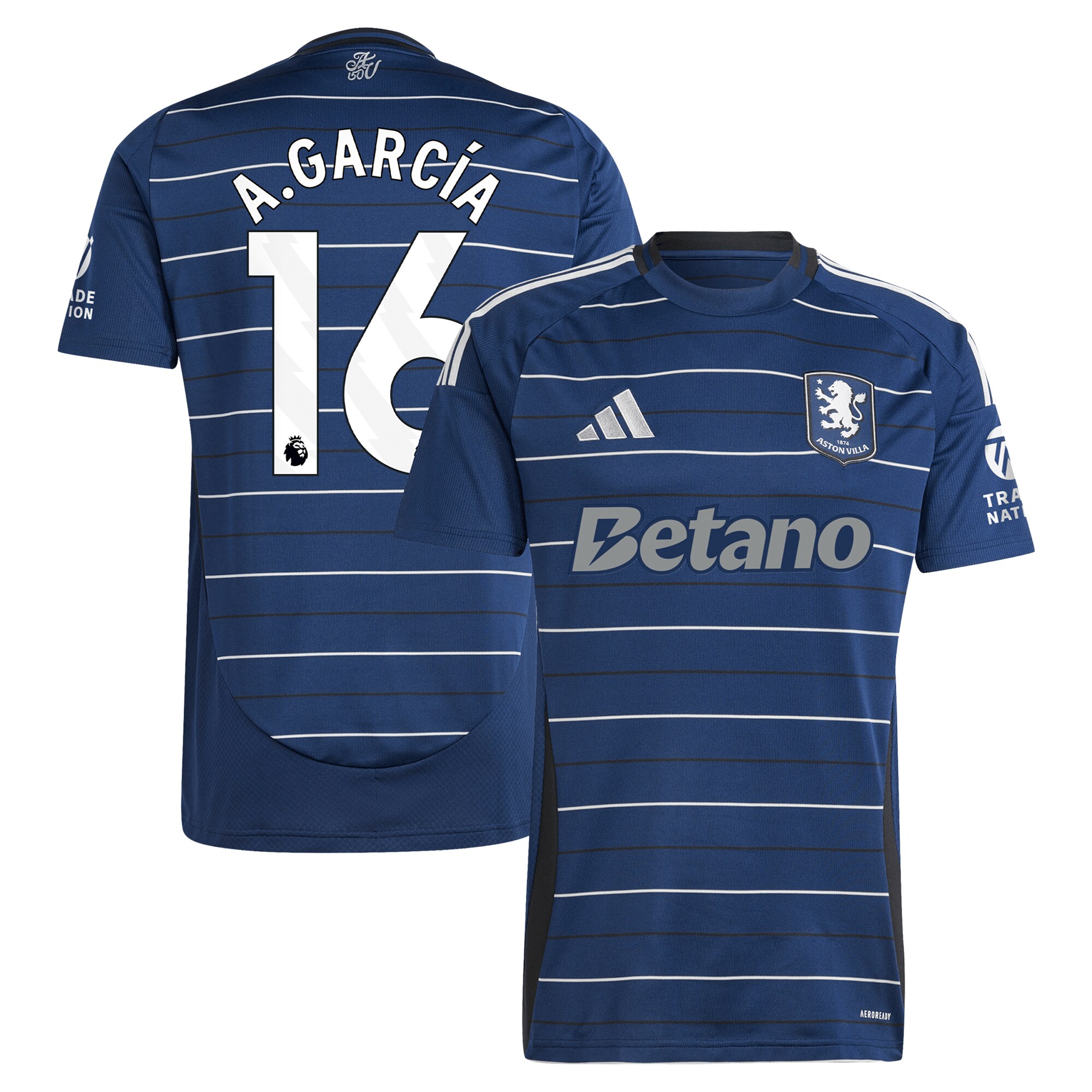 aston villa adidas third shirt 2024-25 with a.garcía 16 printing Collection | Aston Villa Shop Official Jerseys