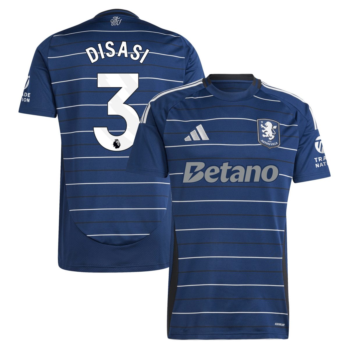 aston villa adidas third shirt 2024-25 with disasi 3 printing Collection | Aston Villa Shop Official Jerseys