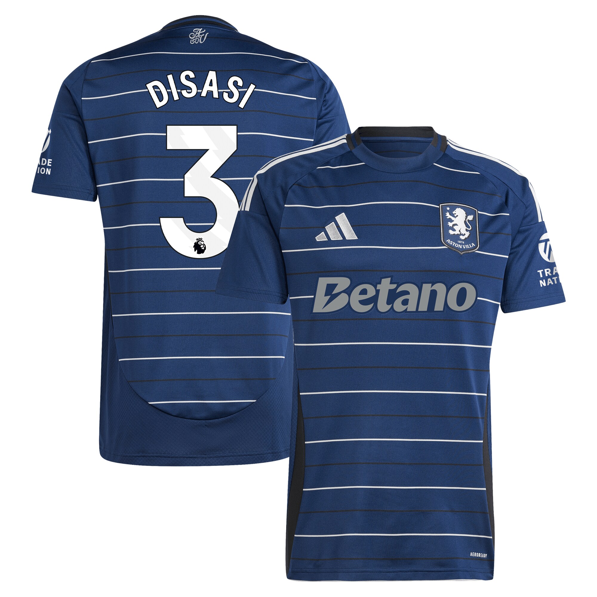 aston villa adidas third shirt 2024-25 with disasi 3 printing Collection | Aston Villa Shop Official Jerseys