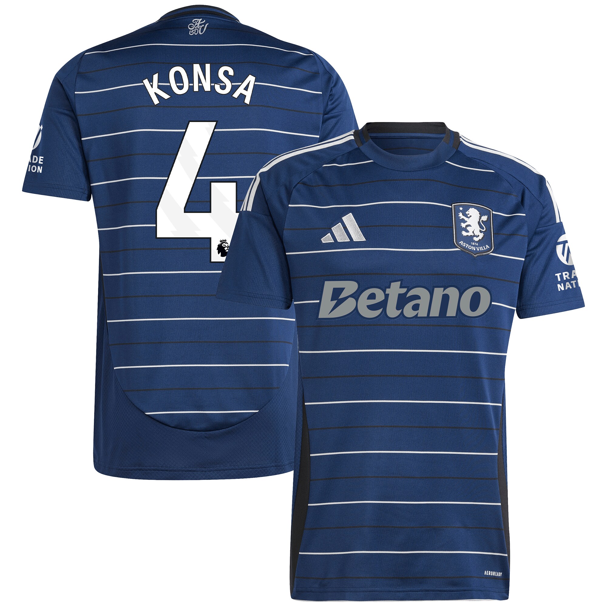 aston villa adidas third shirt 2024-25 with konsa 4 printing Collection | Aston Villa Shop Official Jerseys