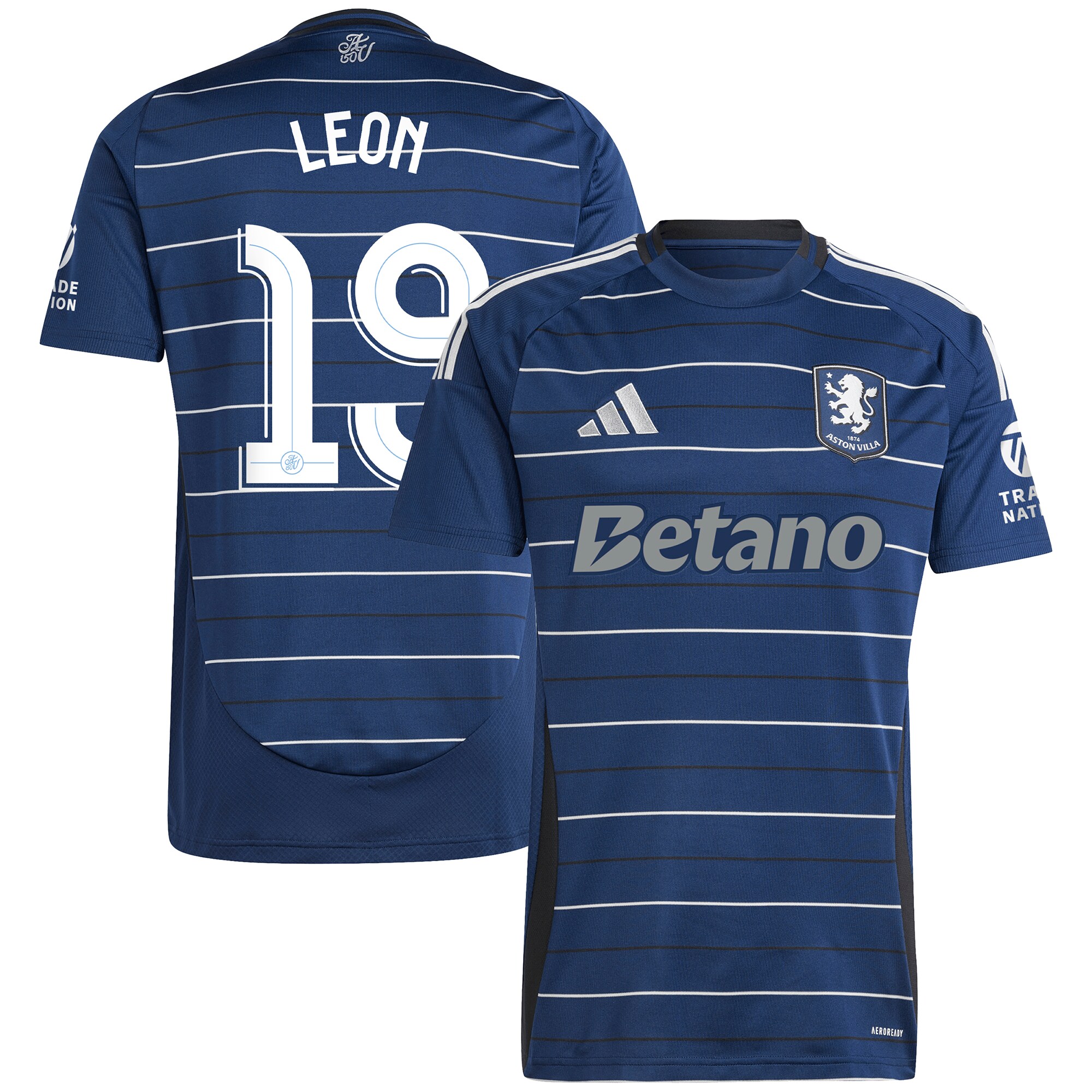 aston villa adidas third shirt 2024-25 with leon 19 cup printing Collection | Aston Villa Shop Official Jerseys