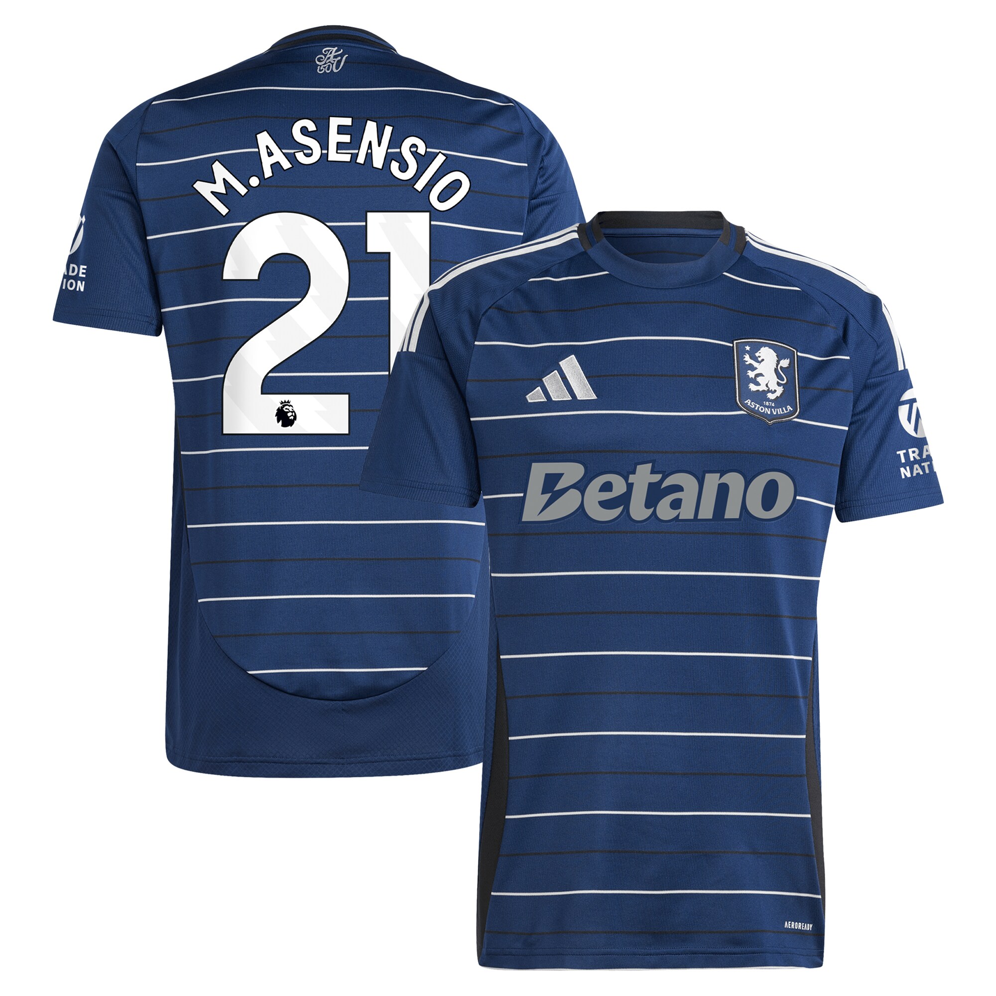 aston villa adidas third shirt 2024-25 with m.asensio 21 printing Collection | Aston Villa Shop Official Jerseys