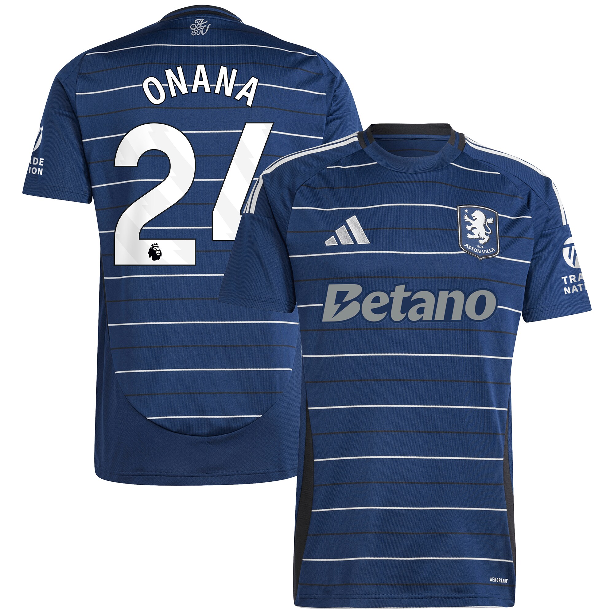 aston villa adidas third shirt 2024-25 with onana 24 printing Collection | Aston Villa Shop Official Jerseys