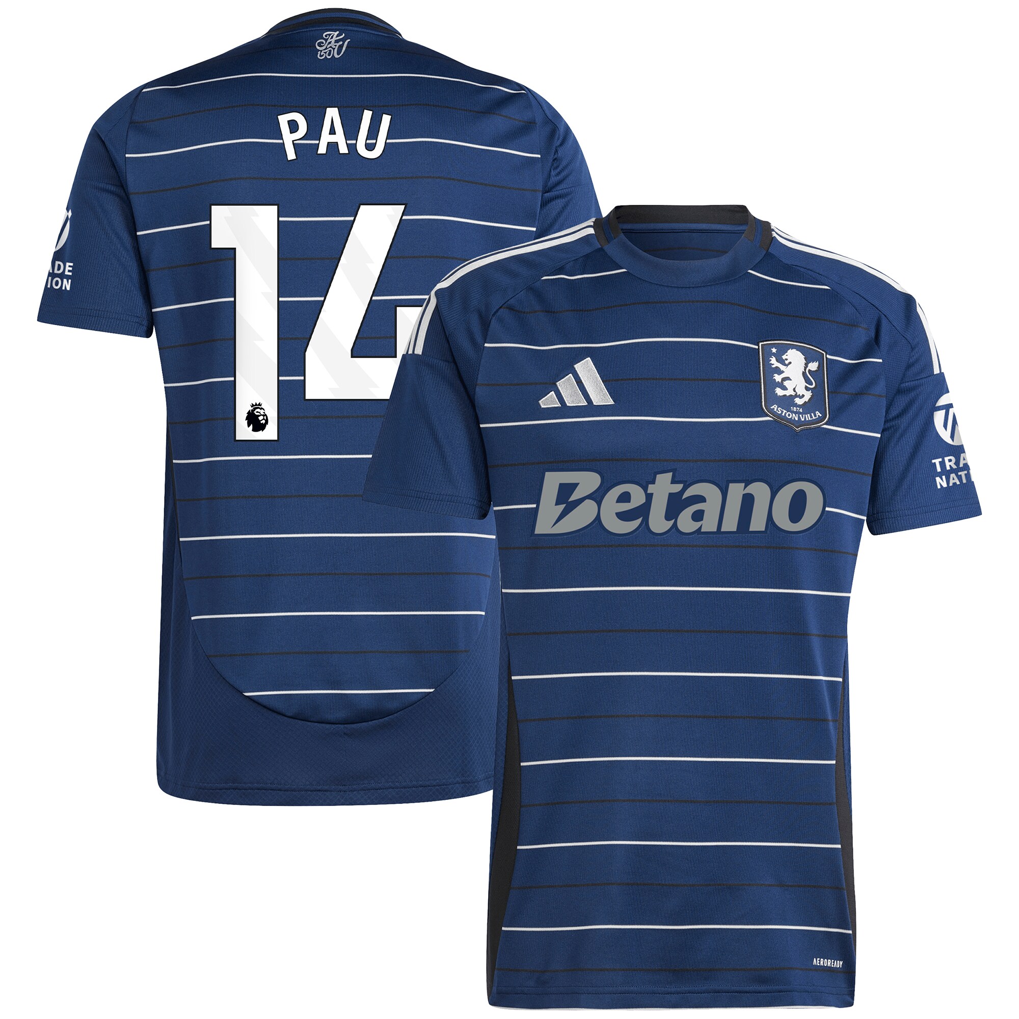 aston villa adidas third shirt 2024-25 with pau 14 printing Collection | Aston Villa Shop Official Jerseys