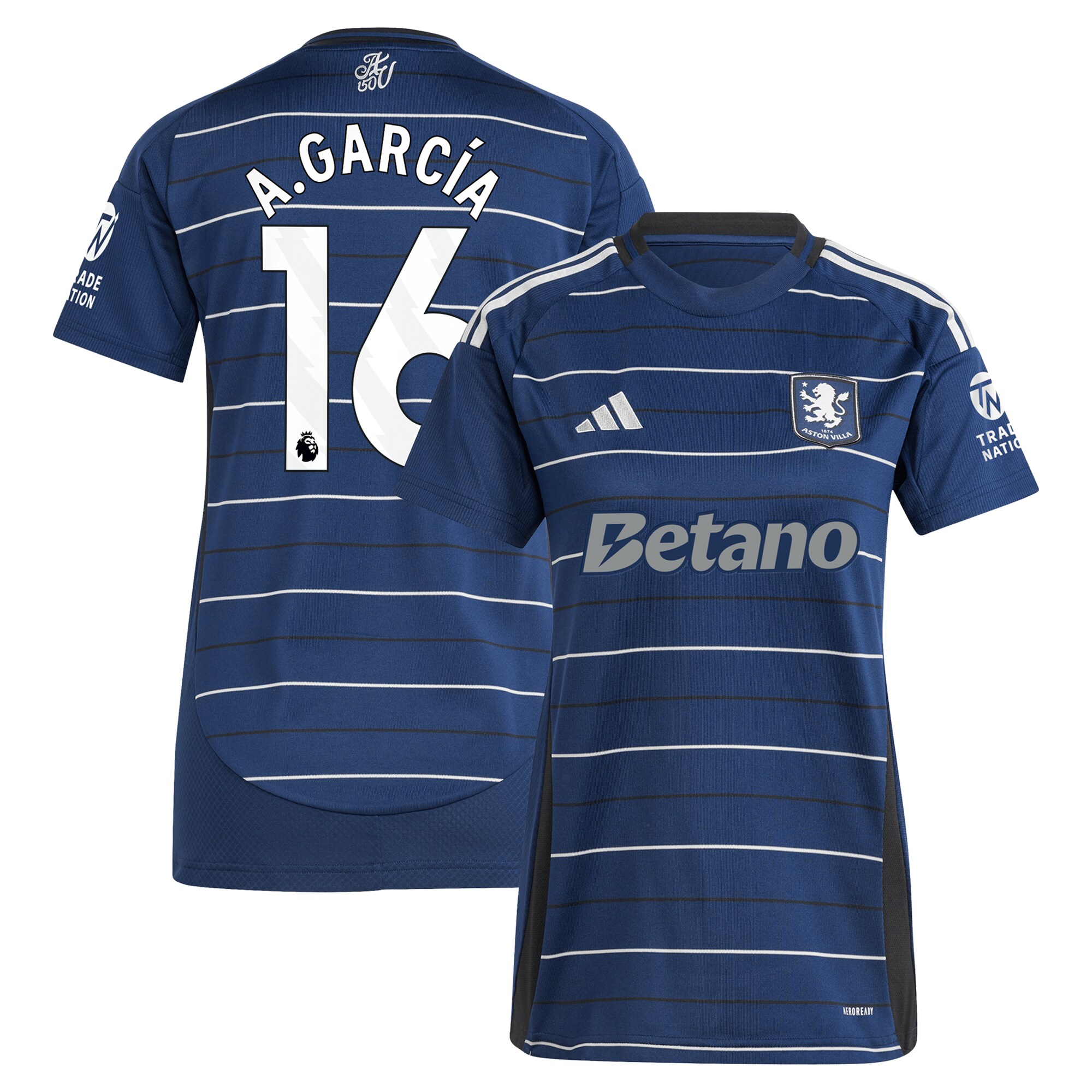 aston villa adidas third shirt 2024-25 – womens with a.garcía 16 printing Collection | Aston Villa Shop Official Jerseys