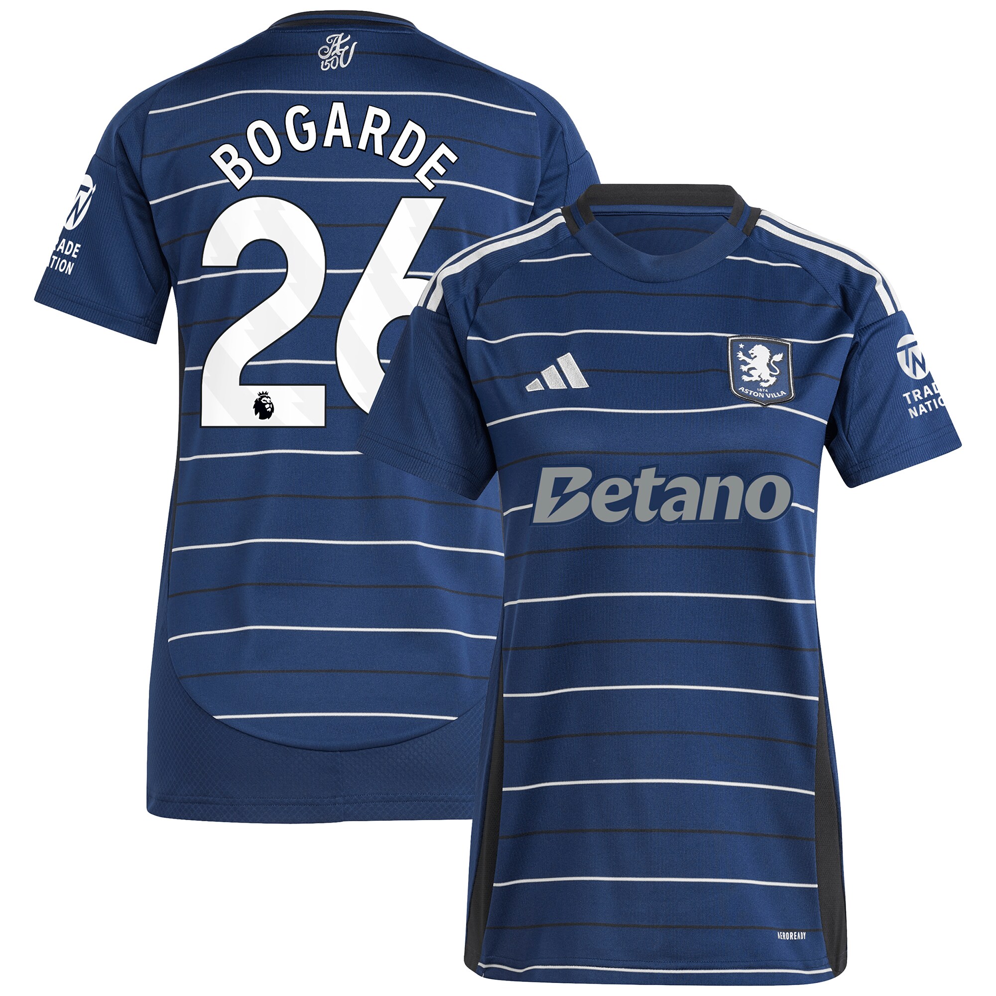 aston villa adidas third shirt 2024-25 – womens with bogarde 26 printing Collection | Aston Villa Shop Official Jerseys