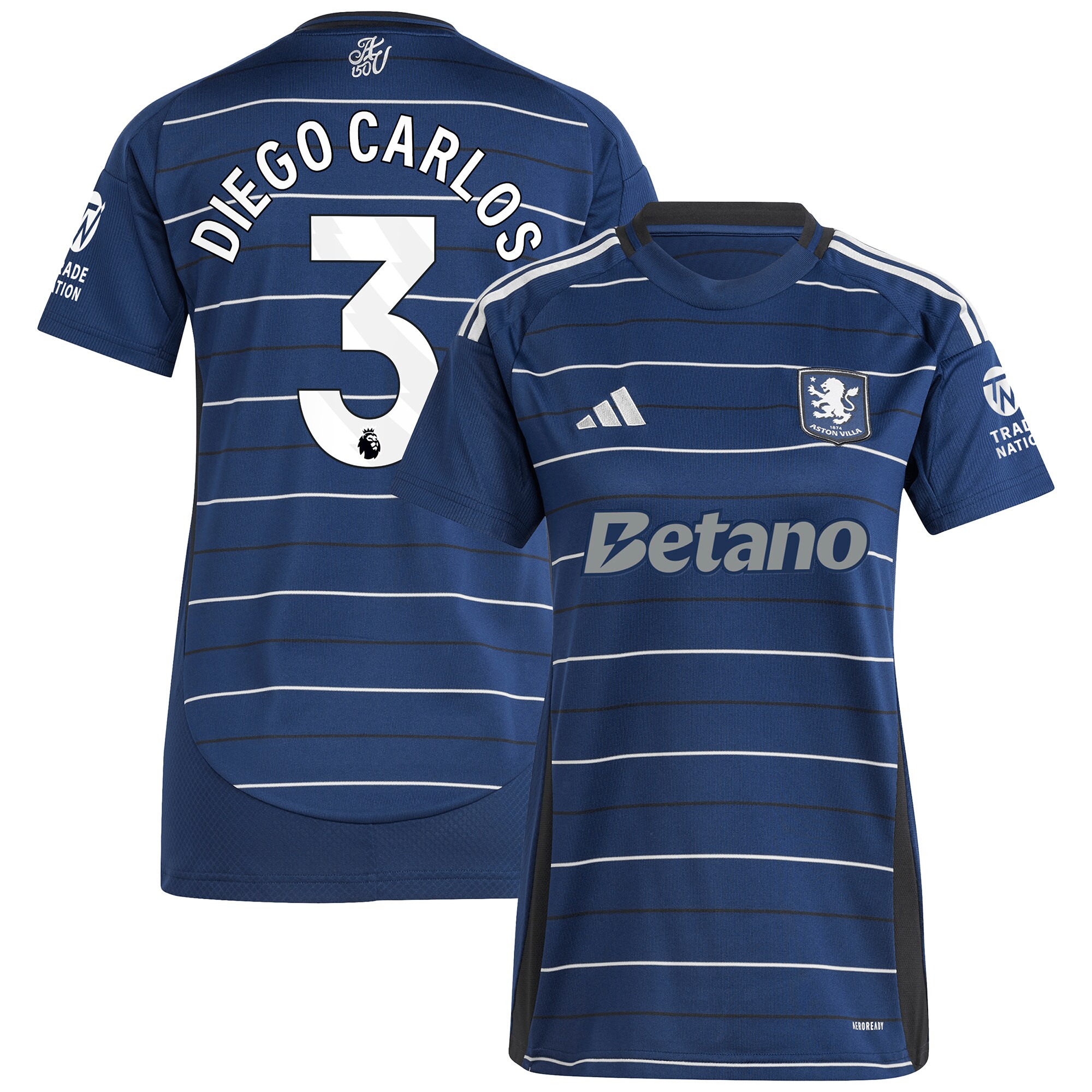 aston villa adidas third shirt 2024-25 – womens with diego carlos 3 printing Collection | Aston Villa Shop Official Jerseys