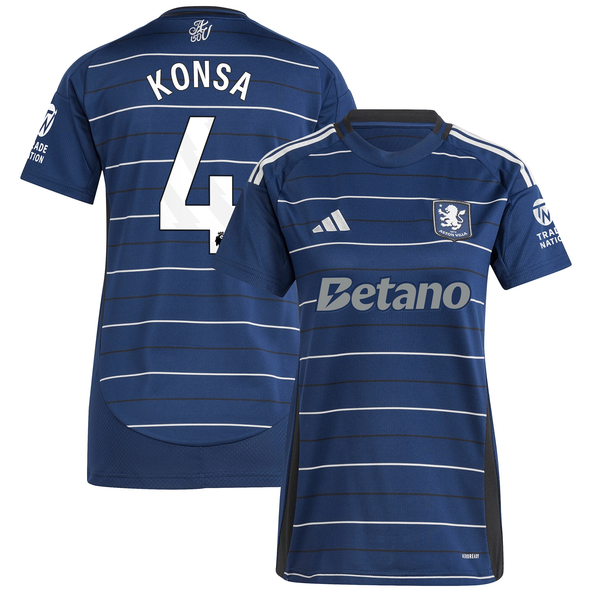 aston villa adidas third shirt 2024-25 – womens with konsa 4 printing Collection | Aston Villa Shop Official Jerseys