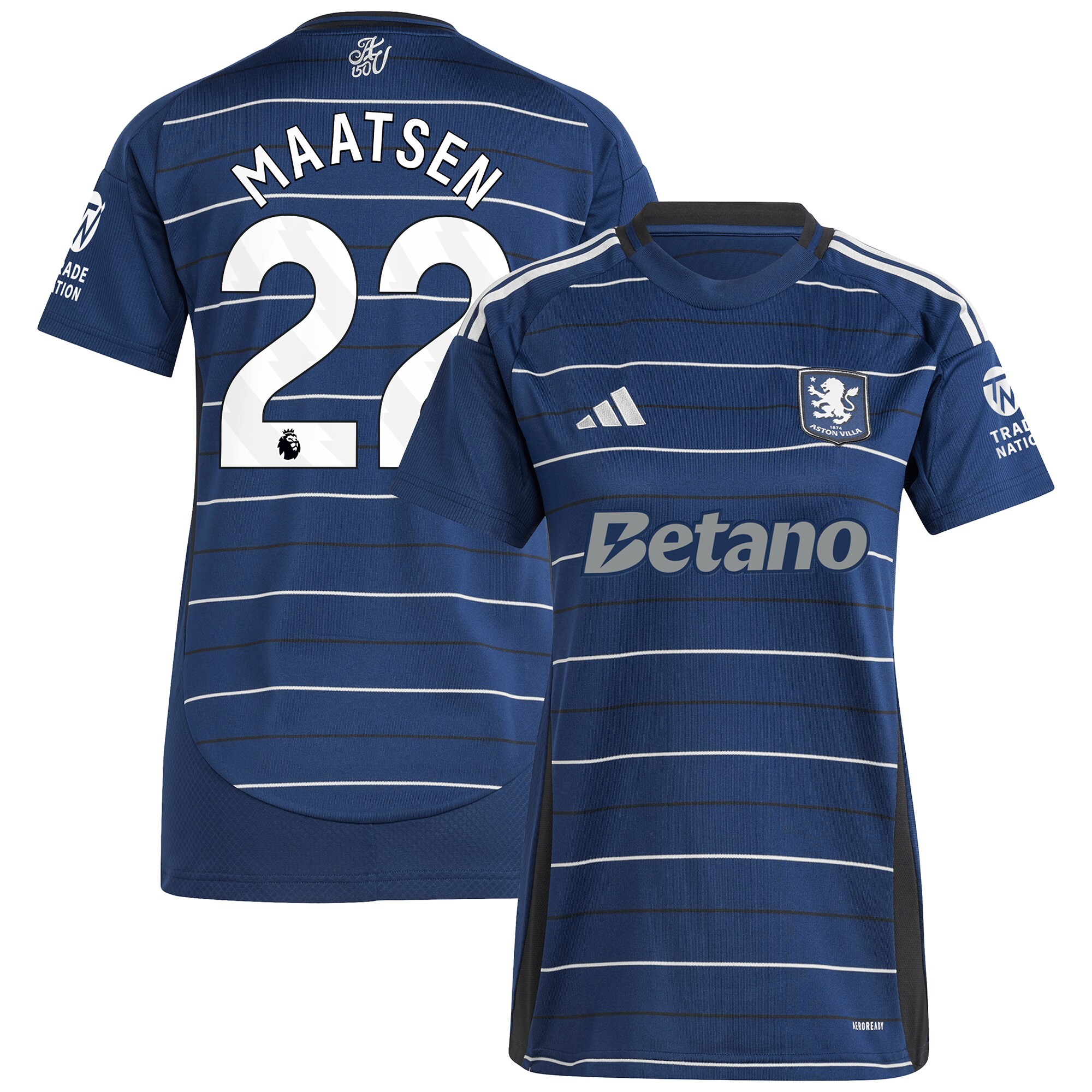 aston villa adidas third shirt 2024-25 – womens with maatsen 22 printing Collection | Aston Villa Shop Official Jerseys