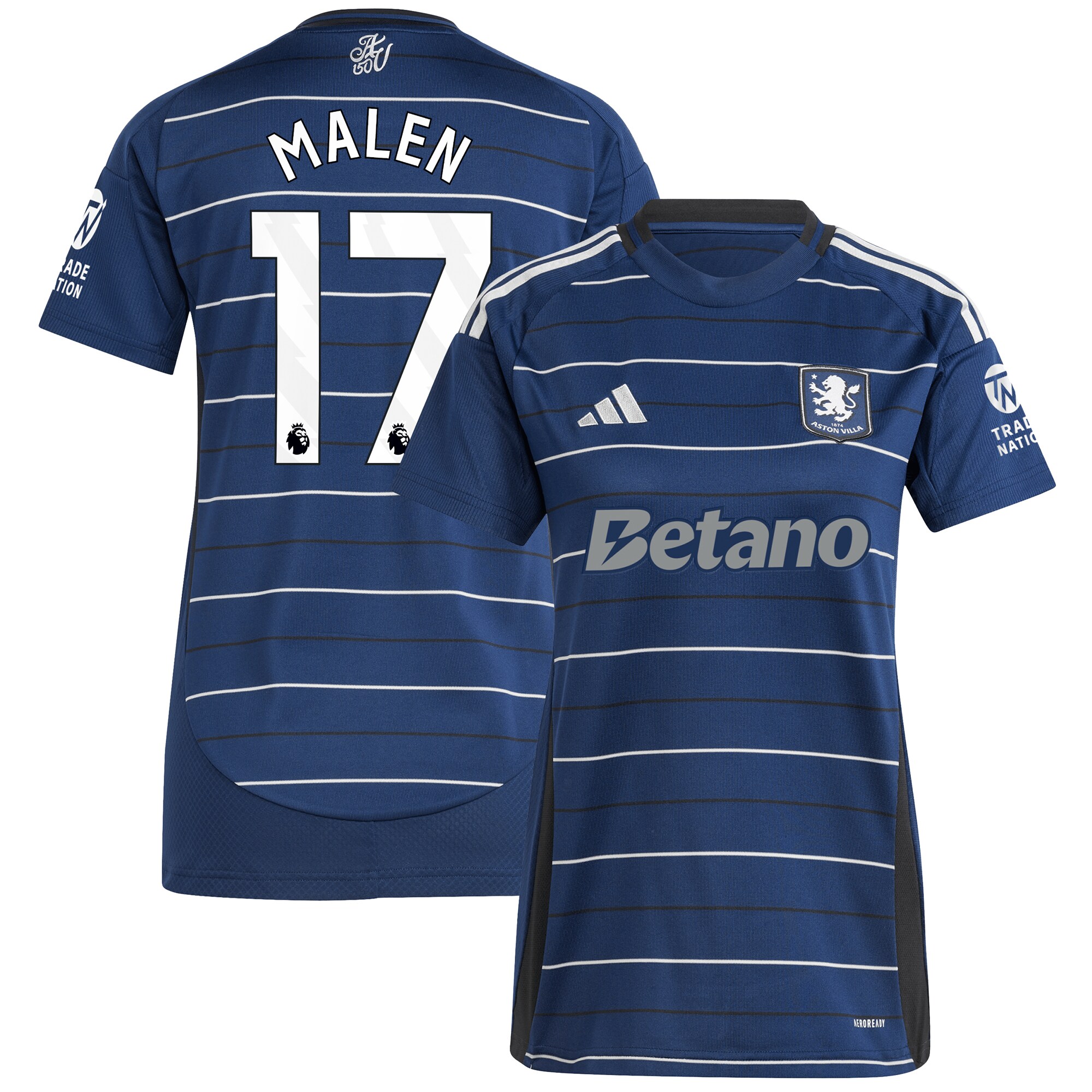 aston villa adidas third shirt 2024-25 – womens with malen 17 printing Collection | Aston Villa Shop Official Jerseys