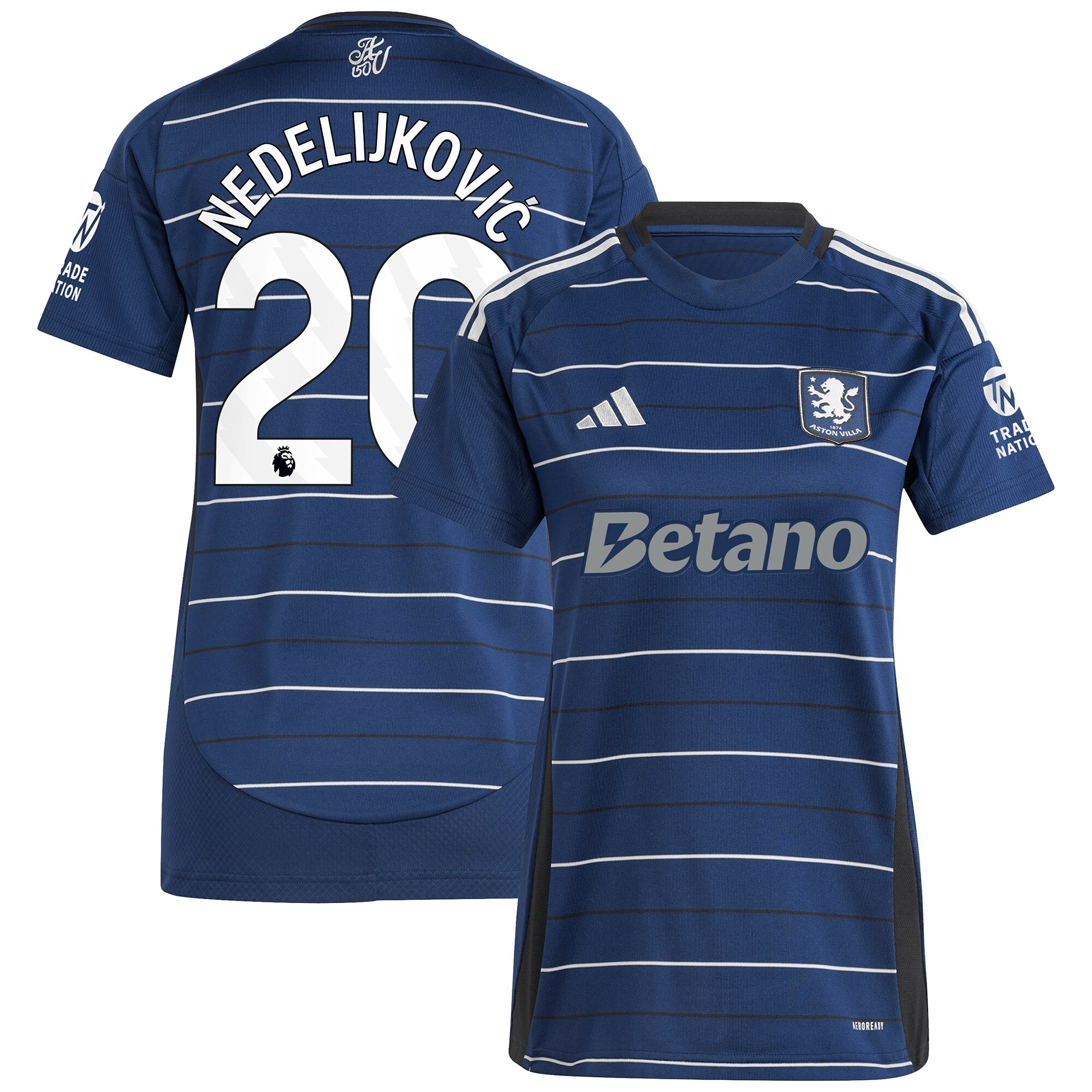 aston villa adidas third shirt 2024-25 – womens with nedeljković 20 printing Collection | Aston Villa Shop Official Jerseys