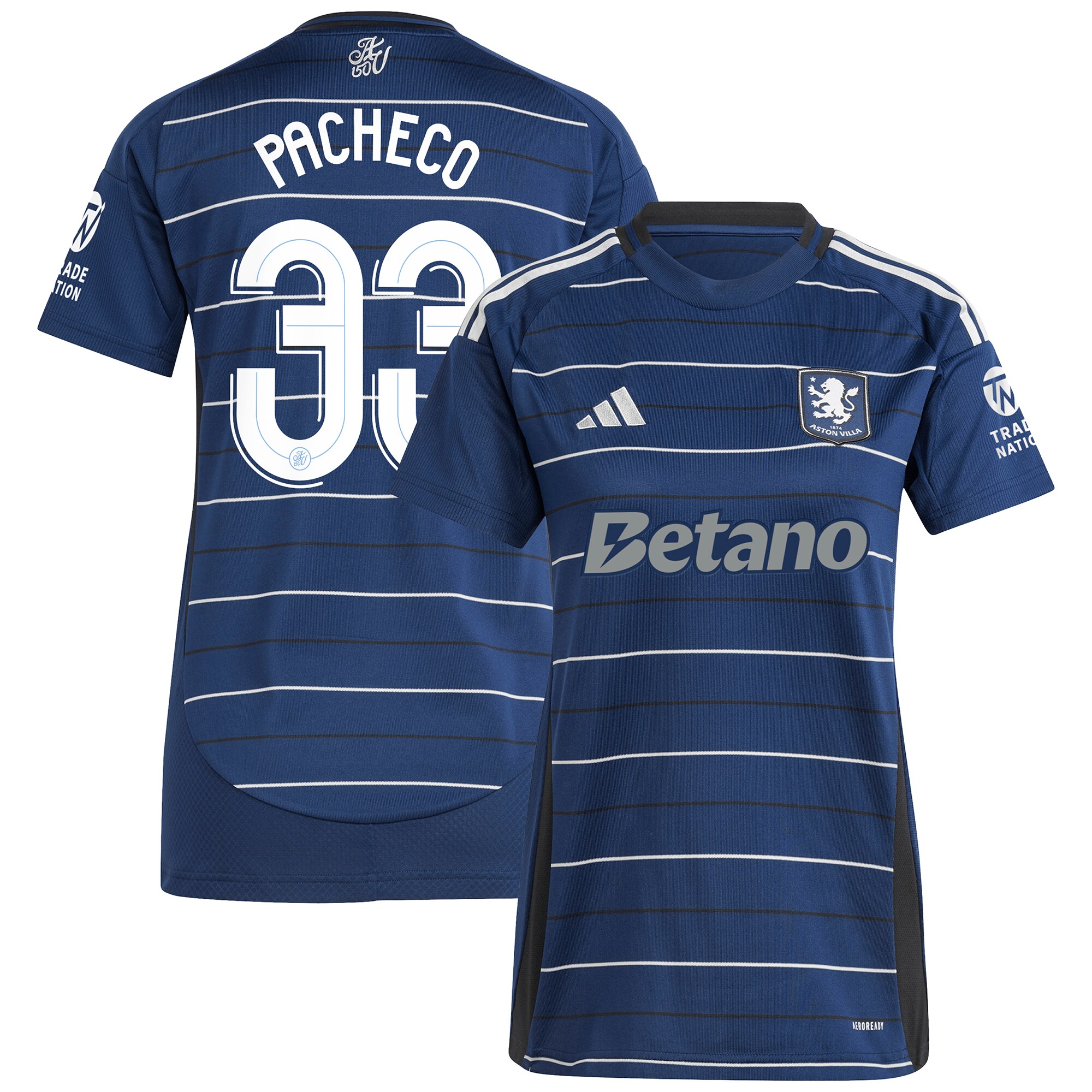 aston villa adidas third shirt 2024-25 – womens with pacheco 33 cup printing Collection | Aston Villa Shop Official Jerseys