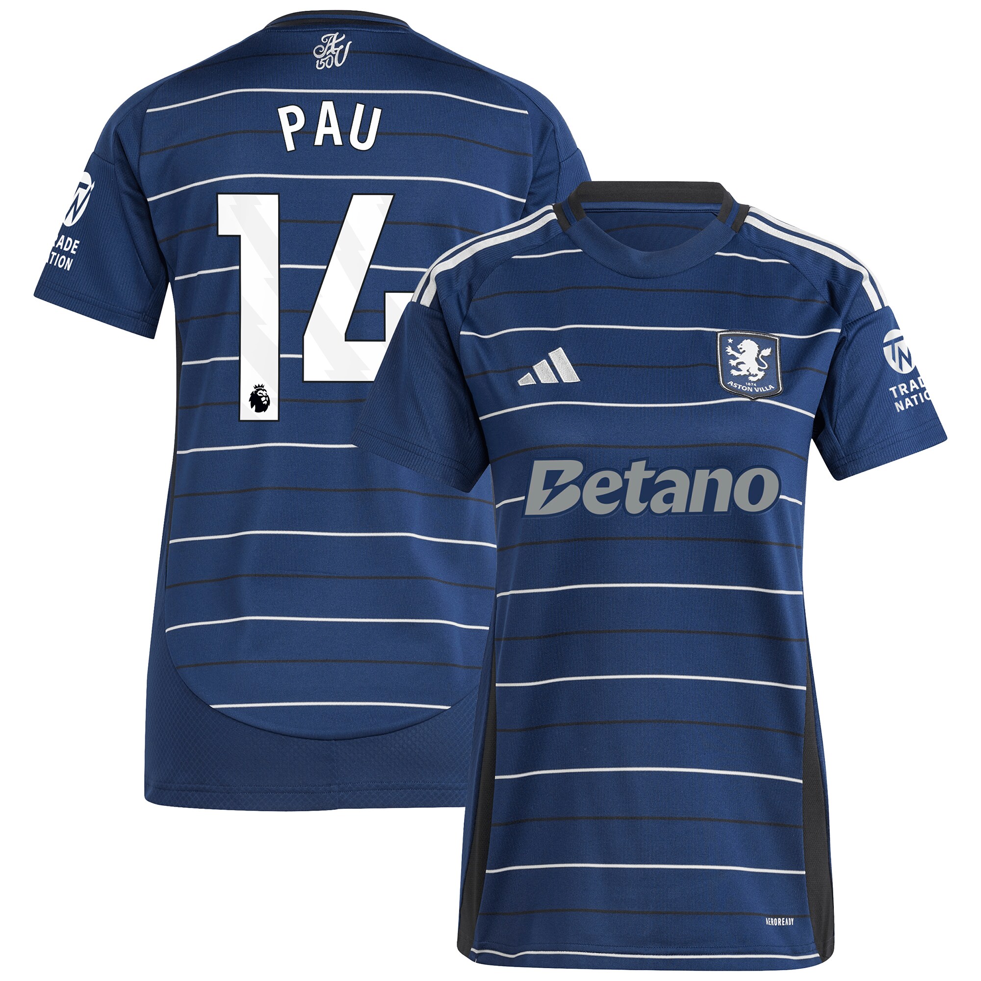 aston villa adidas third shirt 2024-25 – womens with pau 14 printing Collection | Aston Villa Shop Official Jerseys