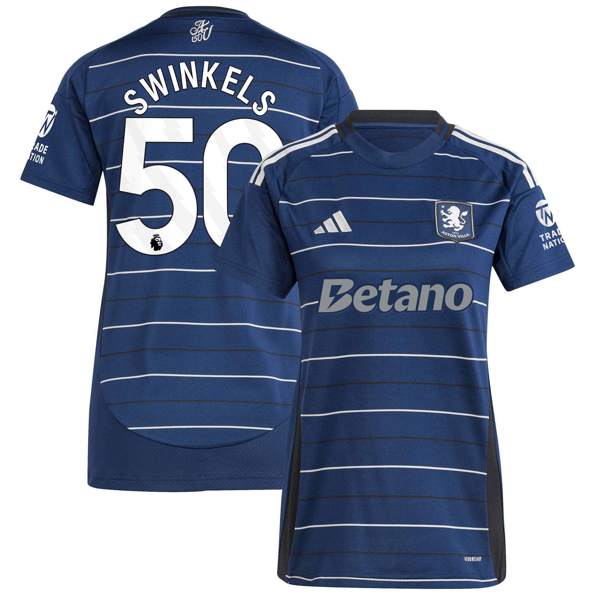 aston villa adidas third shirt 2024-25 – womens with swinkels 50 printing Collection | Aston Villa Shop Official Jerseys