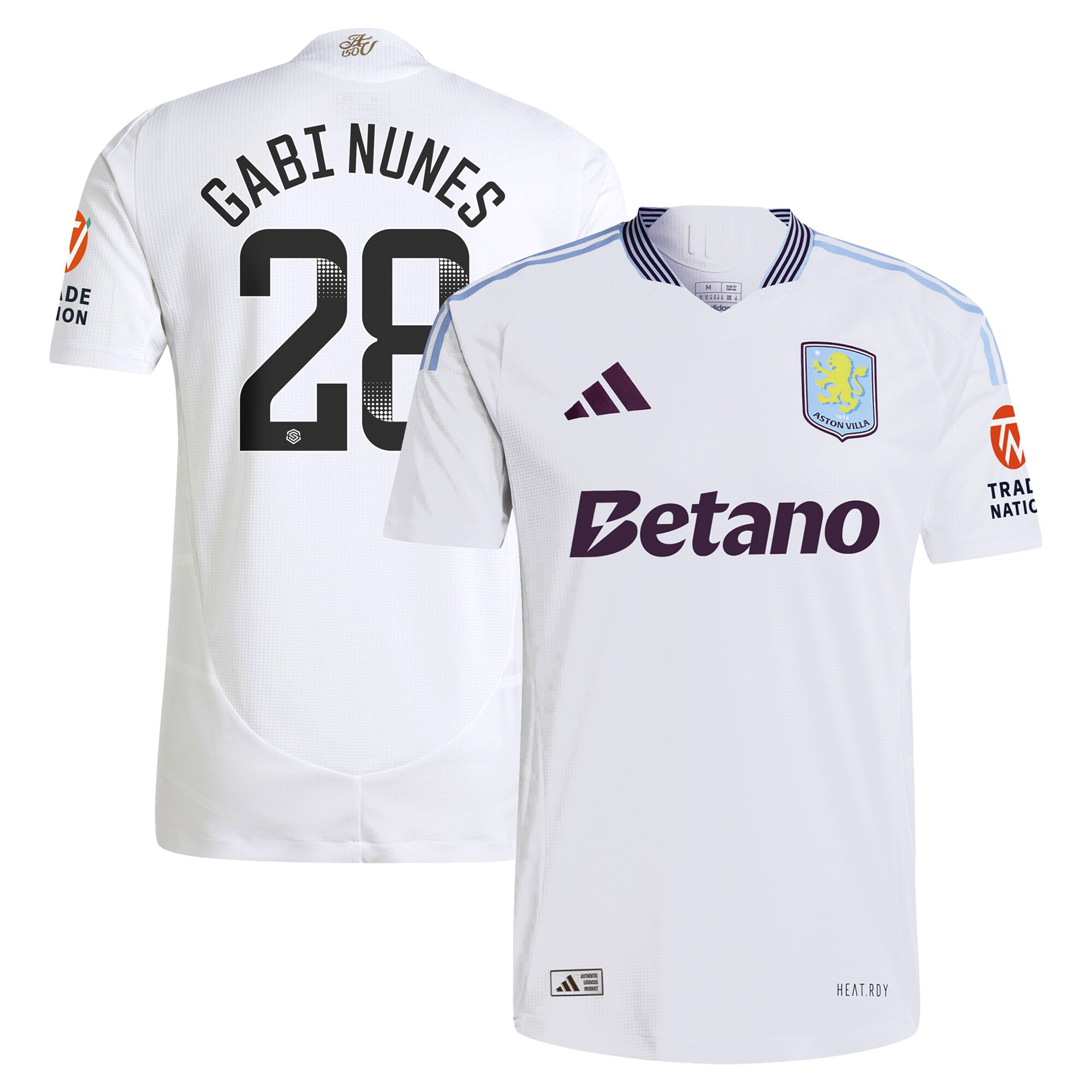 aston villa adidas wsl away authentic shirt 2024-25 with gabi nunes 28 printing Collection | Aston Villa Shop Official Jerseys