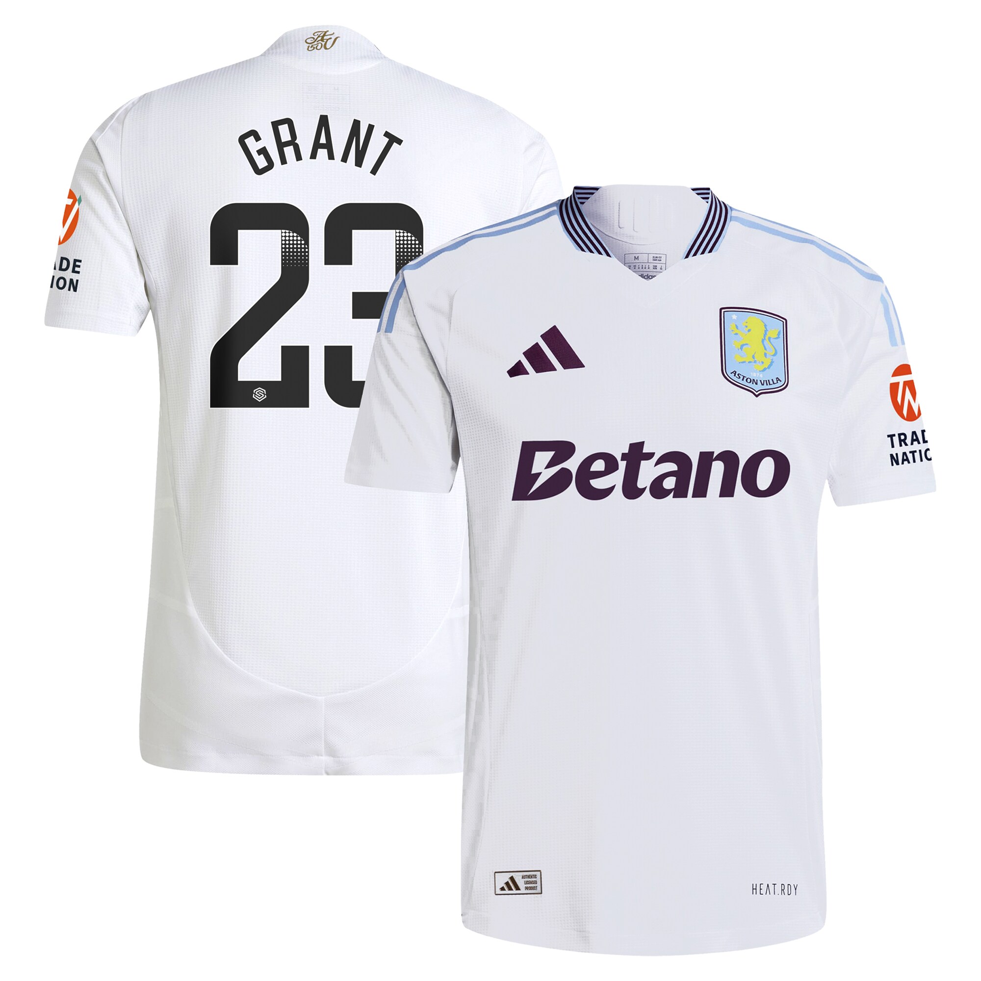 aston villa adidas wsl away authentic shirt 2024-25 with grant 23 printing Collection | Aston Villa Shop Official Jerseys