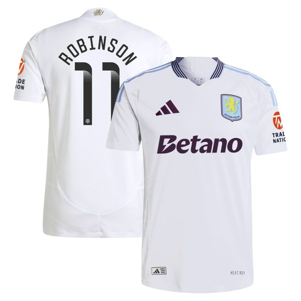 aston villa adidas wsl away authentic shirt 2024-25 with robinson 11 printing Collection | Aston Villa Shop Official Jerseys