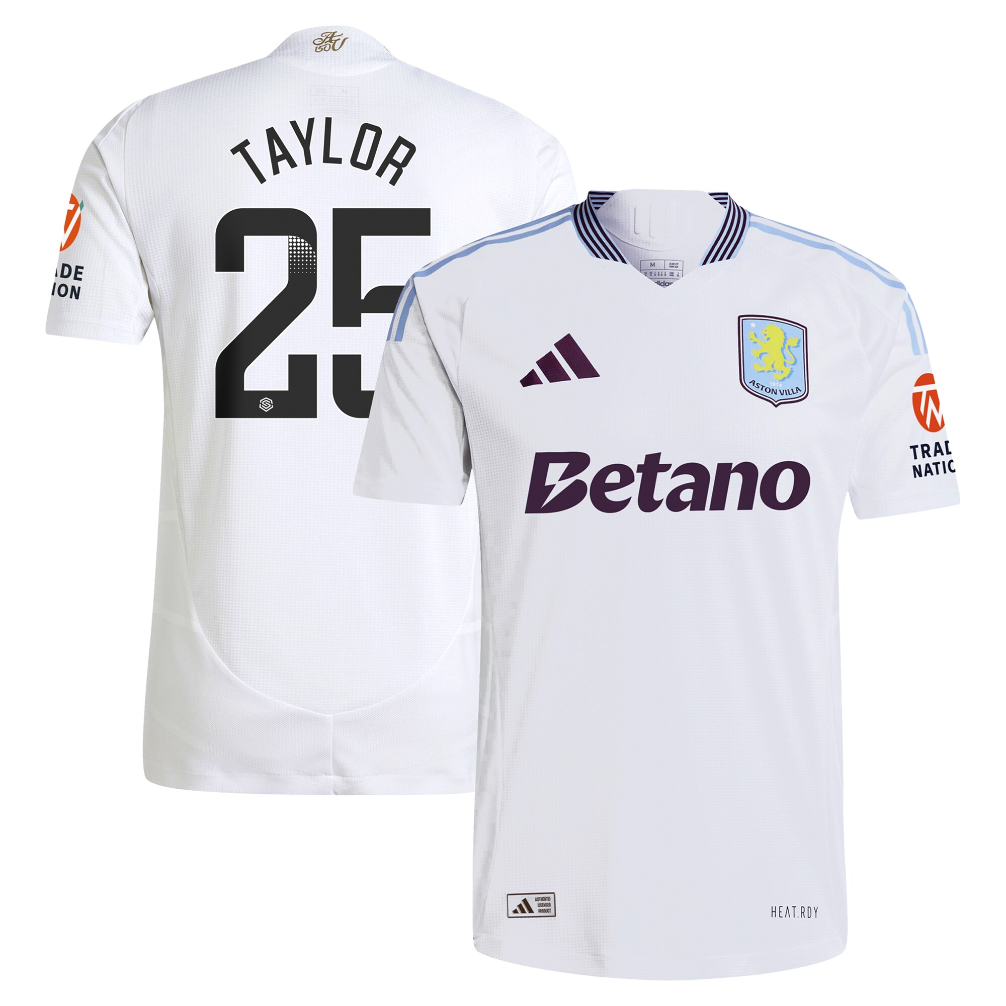 aston villa adidas wsl away authentic shirt 2024-25 with taylor 25 printing Collection | Aston Villa Shop Official Jerseys