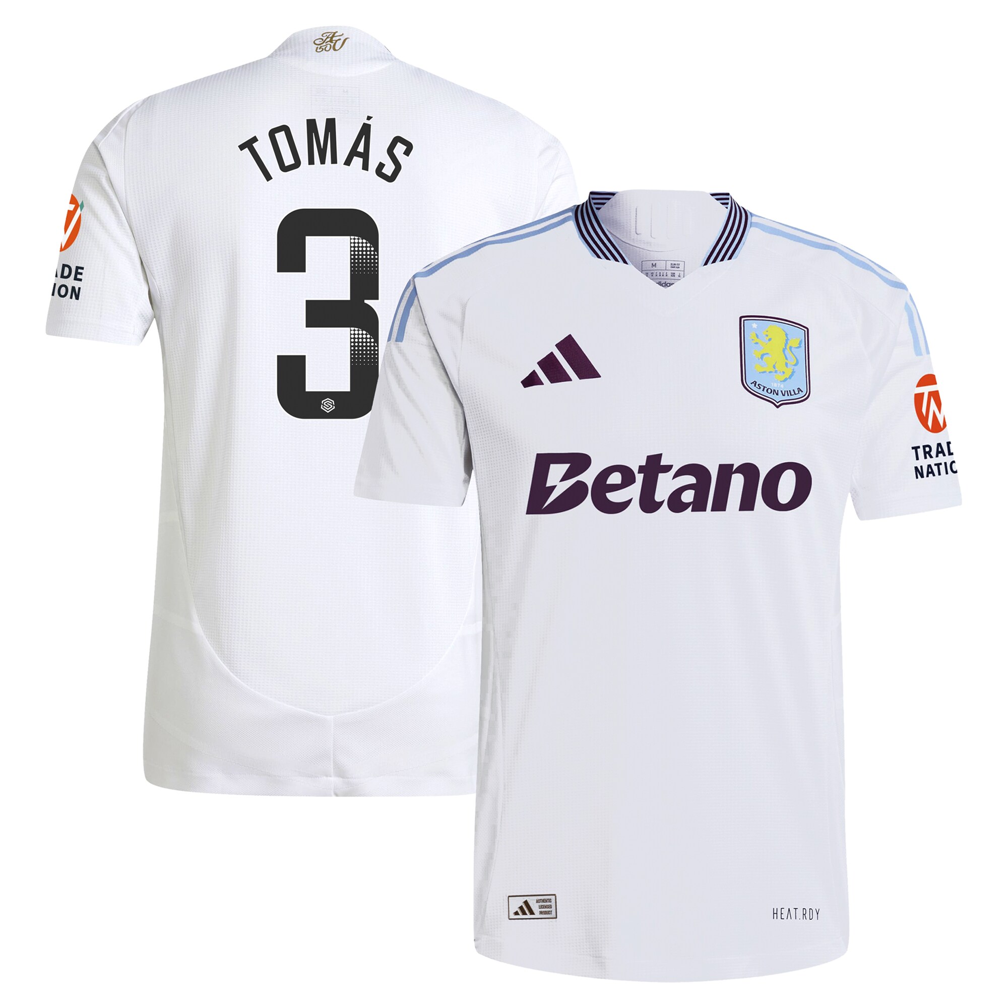 aston villa adidas wsl away authentic shirt 2024-25 with tomás 3 printing Collection | Aston Villa Shop Official Jerseys