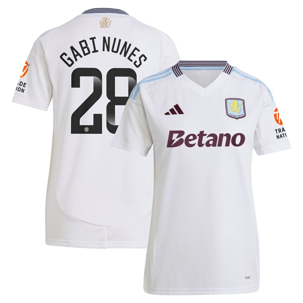 aston villa adidas wsl away shirt 2024-25 – womens with gabi nunes 28 printing Collection | Aston Villa Shop Official Jerseys