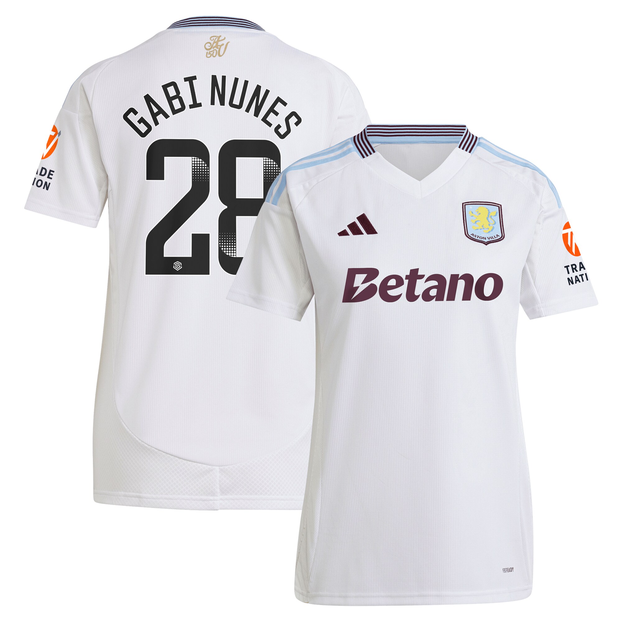 aston villa adidas wsl away shirt 2024-25 – womens with gabi nunes 28 printing Collection | Aston Villa Shop Official Jerseys
