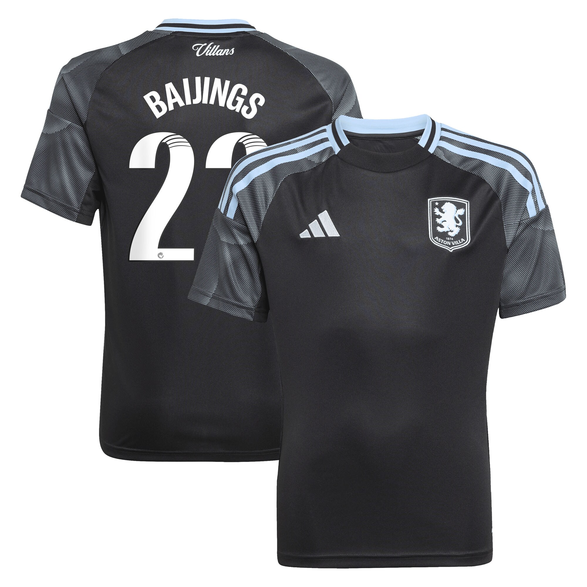 aston villa adidas wsl away shirt 2025-26 – kids with baijings 22 printing Collection | Aston Villa Shop Official Jerseys