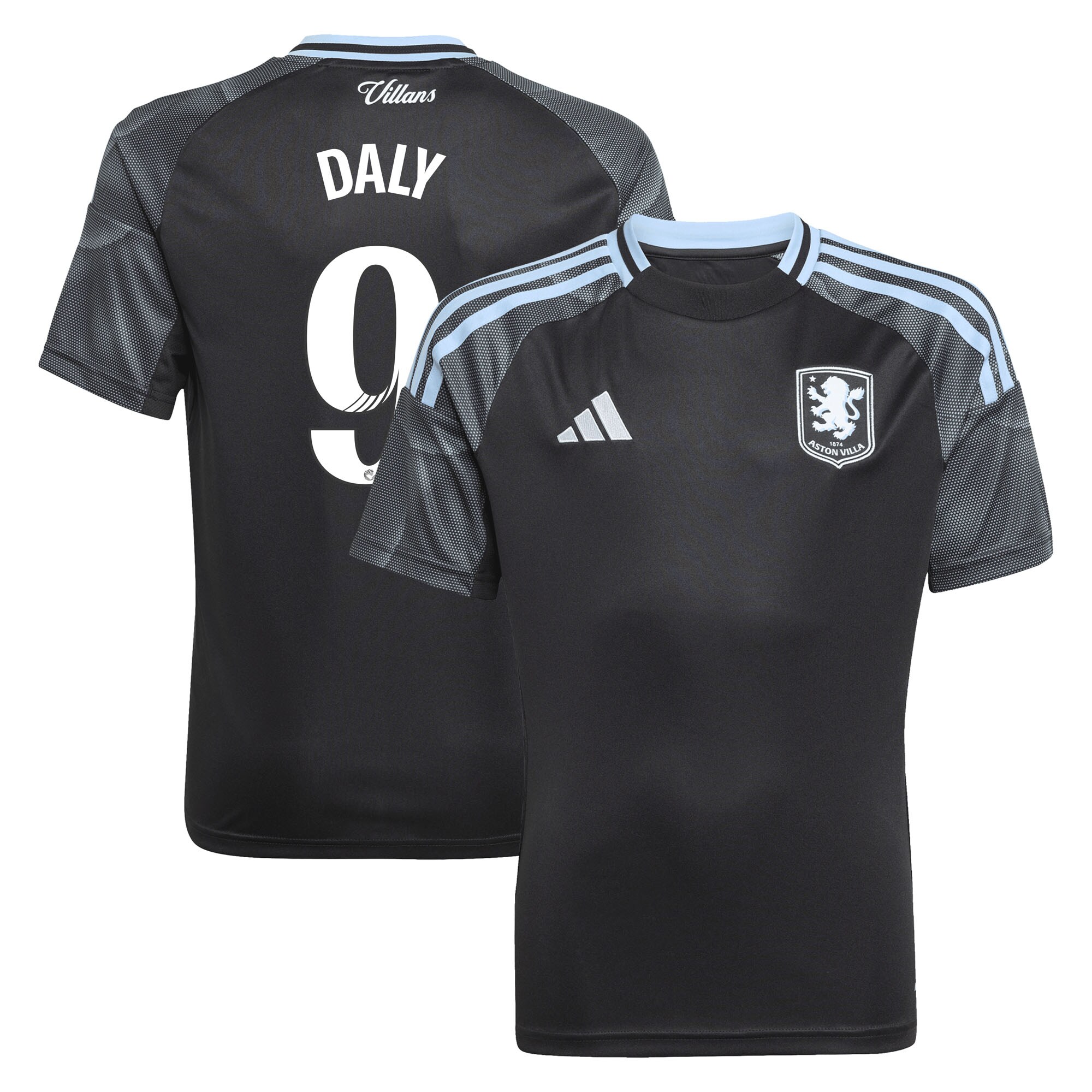 aston villa adidas wsl away shirt 2025-26 – kids with daly 9 printing Collection | Aston Villa Shop Official Jerseys