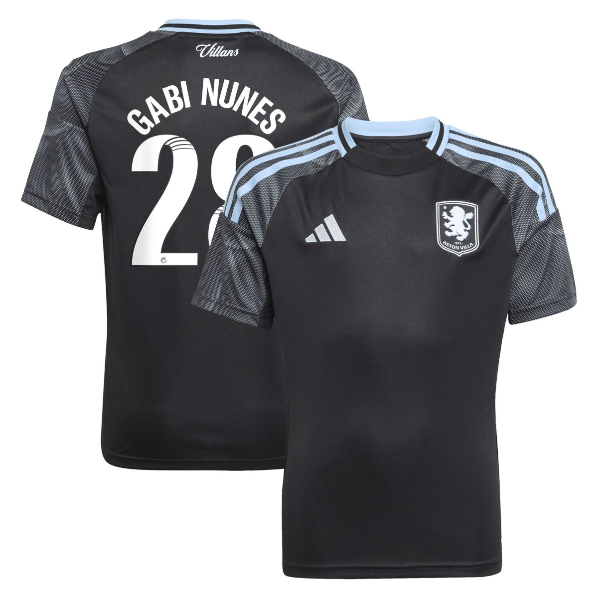 aston villa adidas wsl away shirt 2025-26 – kids with gabi nunes 28 printing Collection | Aston Villa Shop Official Jerseys