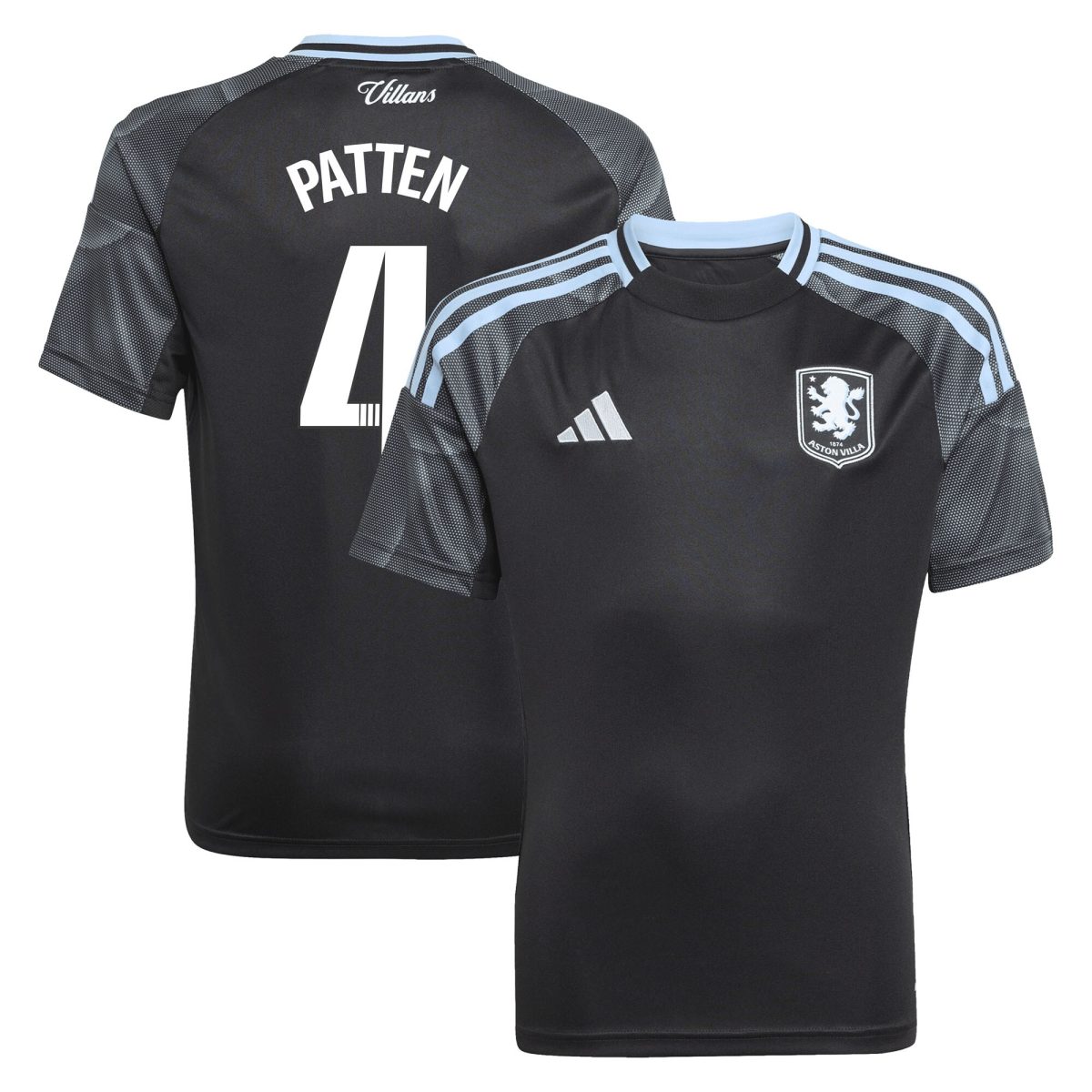 aston villa adidas wsl away shirt 2025-26 – kids with patten 4 printing Collection | Aston Villa Shop Official Jerseys