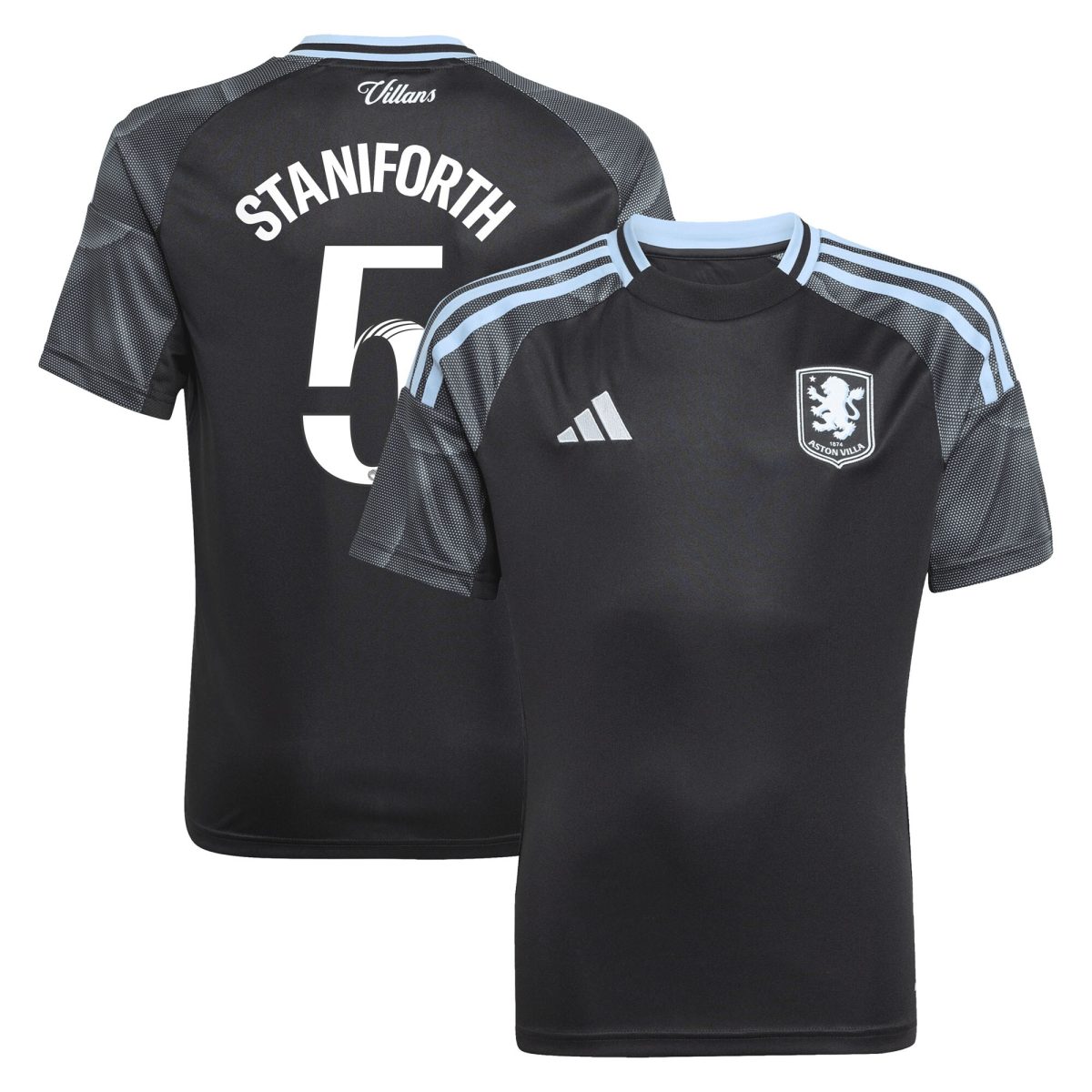 aston villa adidas wsl away shirt 2025-26 – kids with staniforth 5 printing Collection | Aston Villa Shop Official Jerseys