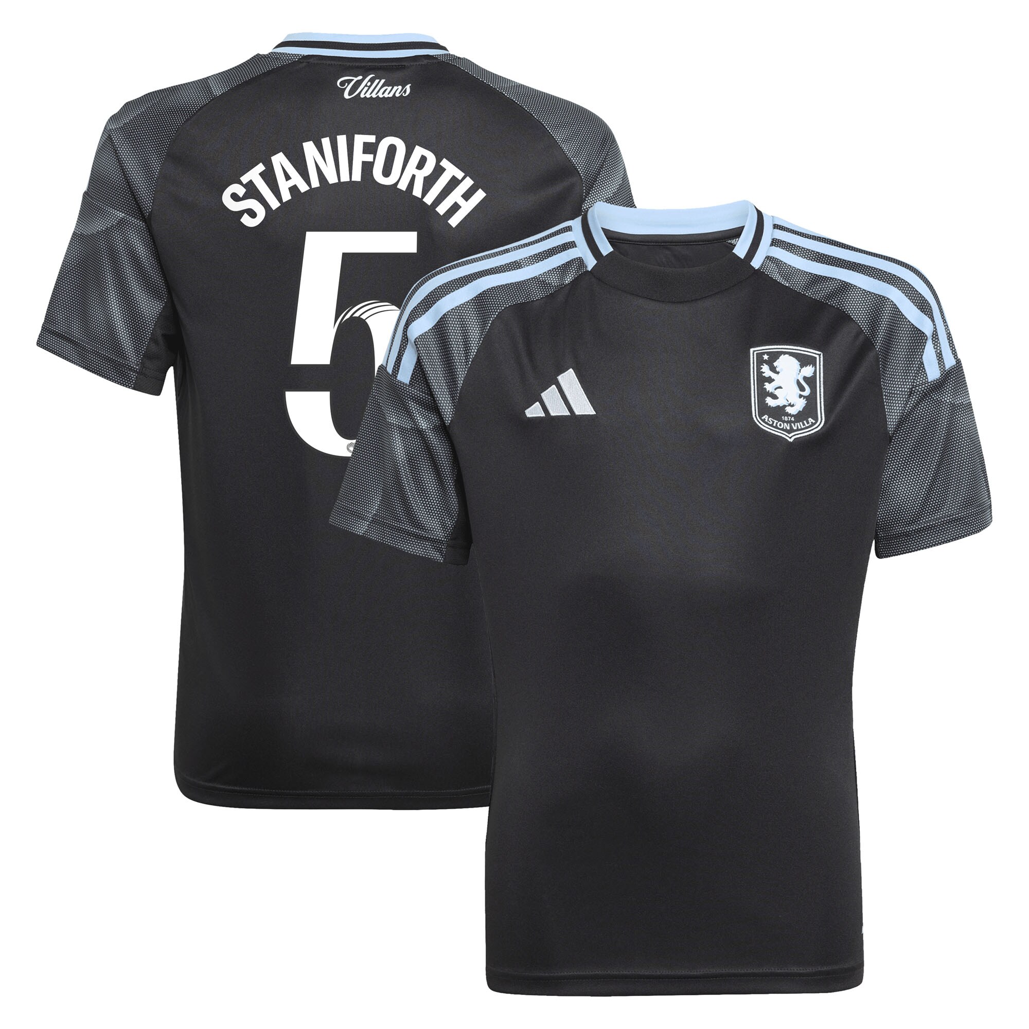 aston villa adidas wsl away shirt 2025-26 – kids with staniforth 5 printing Collection | Aston Villa Shop Official Jerseys