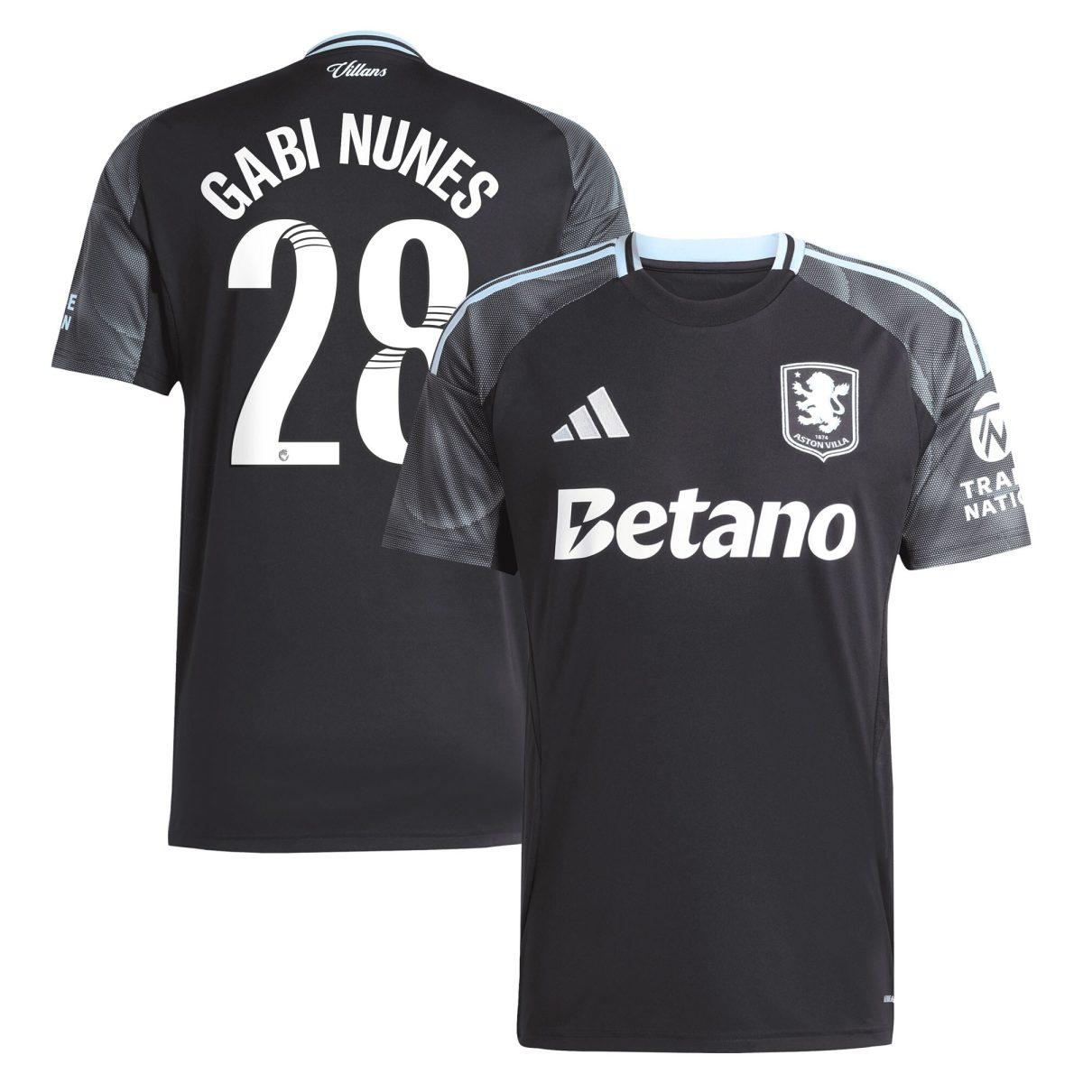 aston villa adidas wsl away shirt 2025-26 with gabi nunes 28 printing Collection | Aston Villa Shop Official Jerseys