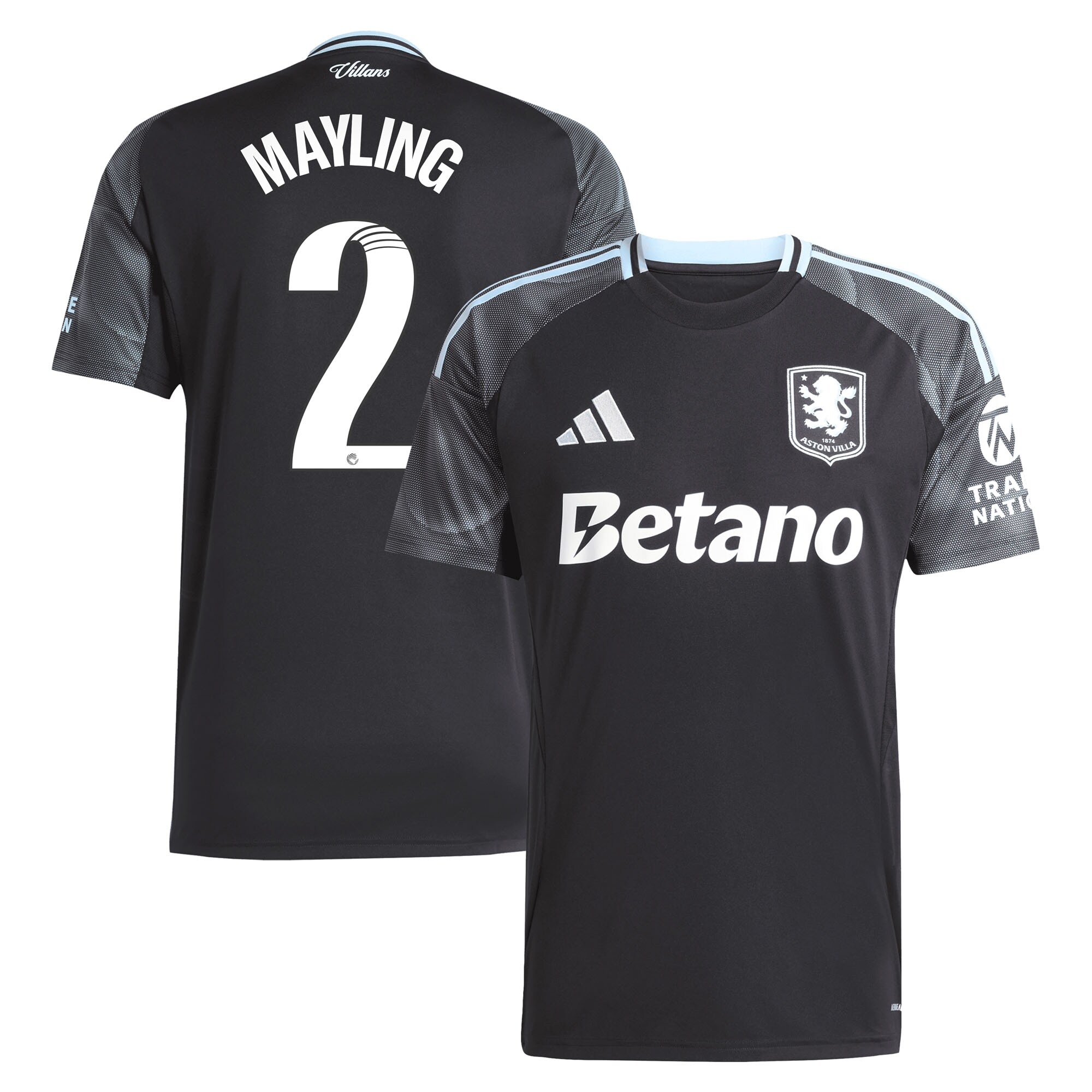 aston villa adidas wsl away shirt 2025-26 with mayling 2 printing Collection | Aston Villa Shop Official Jerseys