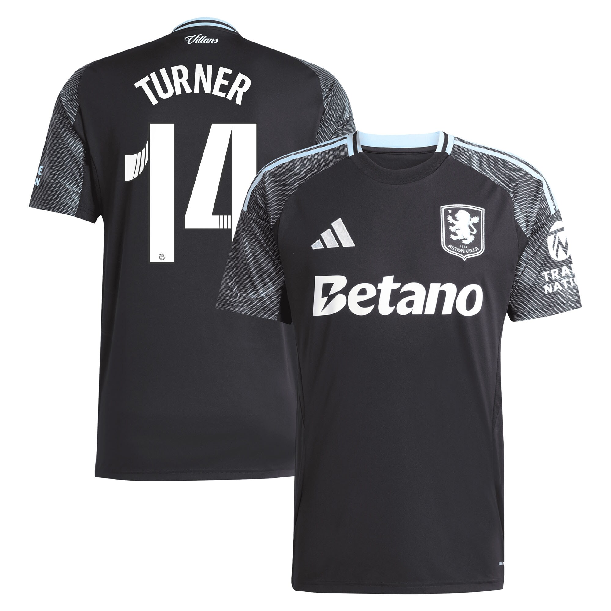 aston villa adidas wsl away shirt 2025-26 with turner 14 printing Collection | Aston Villa Shop Official Jerseys