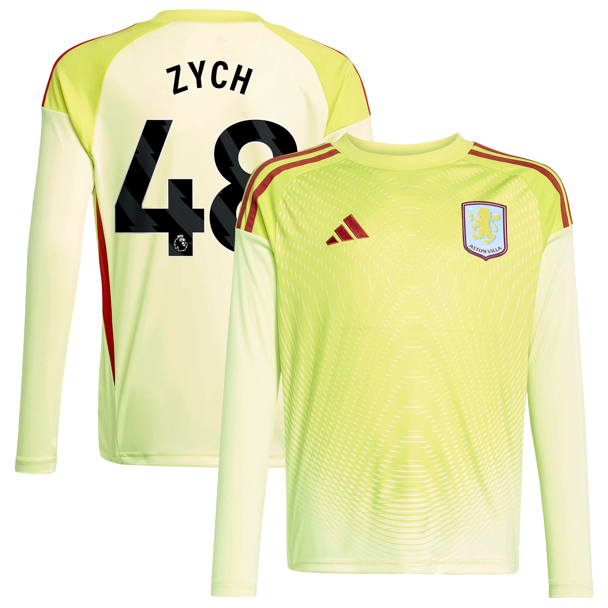 aston villa away goalkeeper shirt 2025-26 – kids with zych 48 printing Collection | Aston Villa Shop Official Jerseys