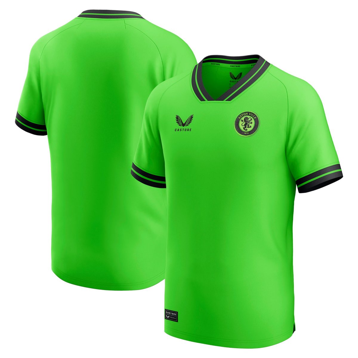 aston villa castore away goalkeeper shirt 2023-24 – kids with custom printing Collection | Aston Villa Shop Official Jerseys