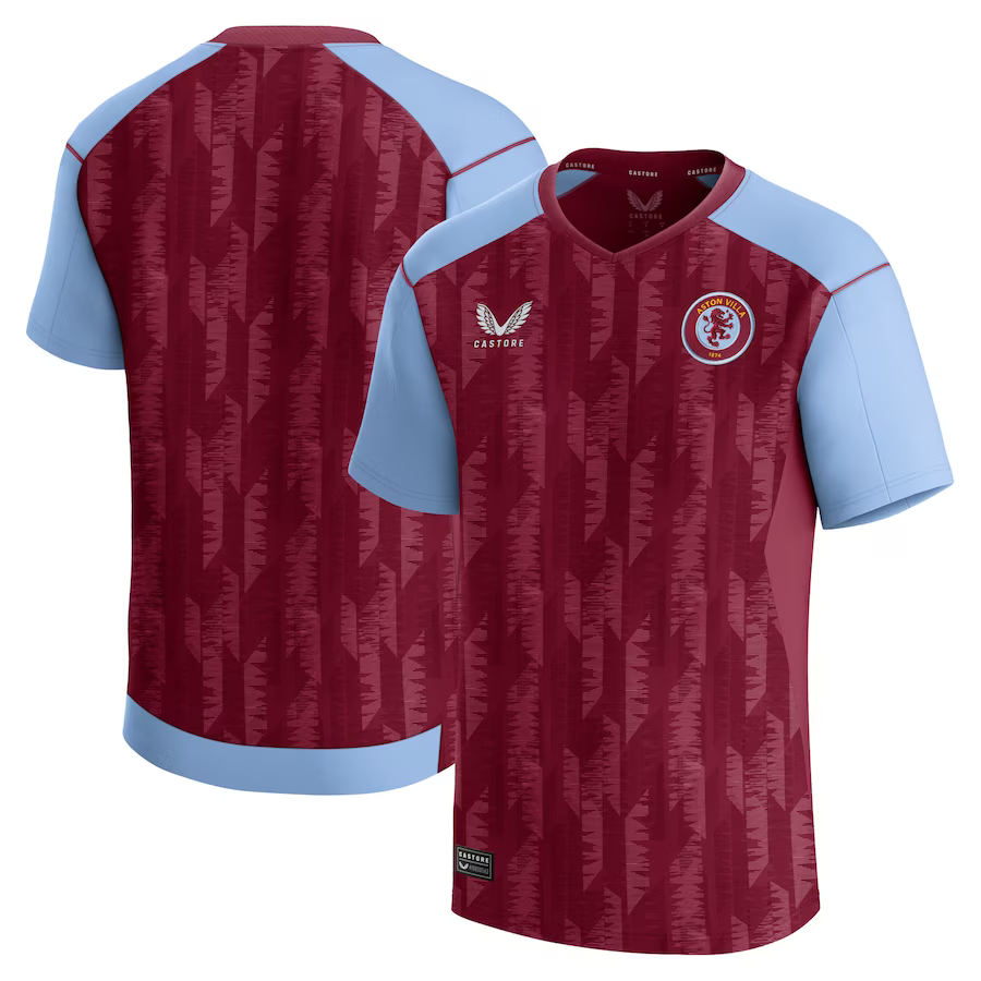 aston villa castore home shirt 2023-24 – kids with custom printing Collection | Aston Villa Shop Official Jerseys