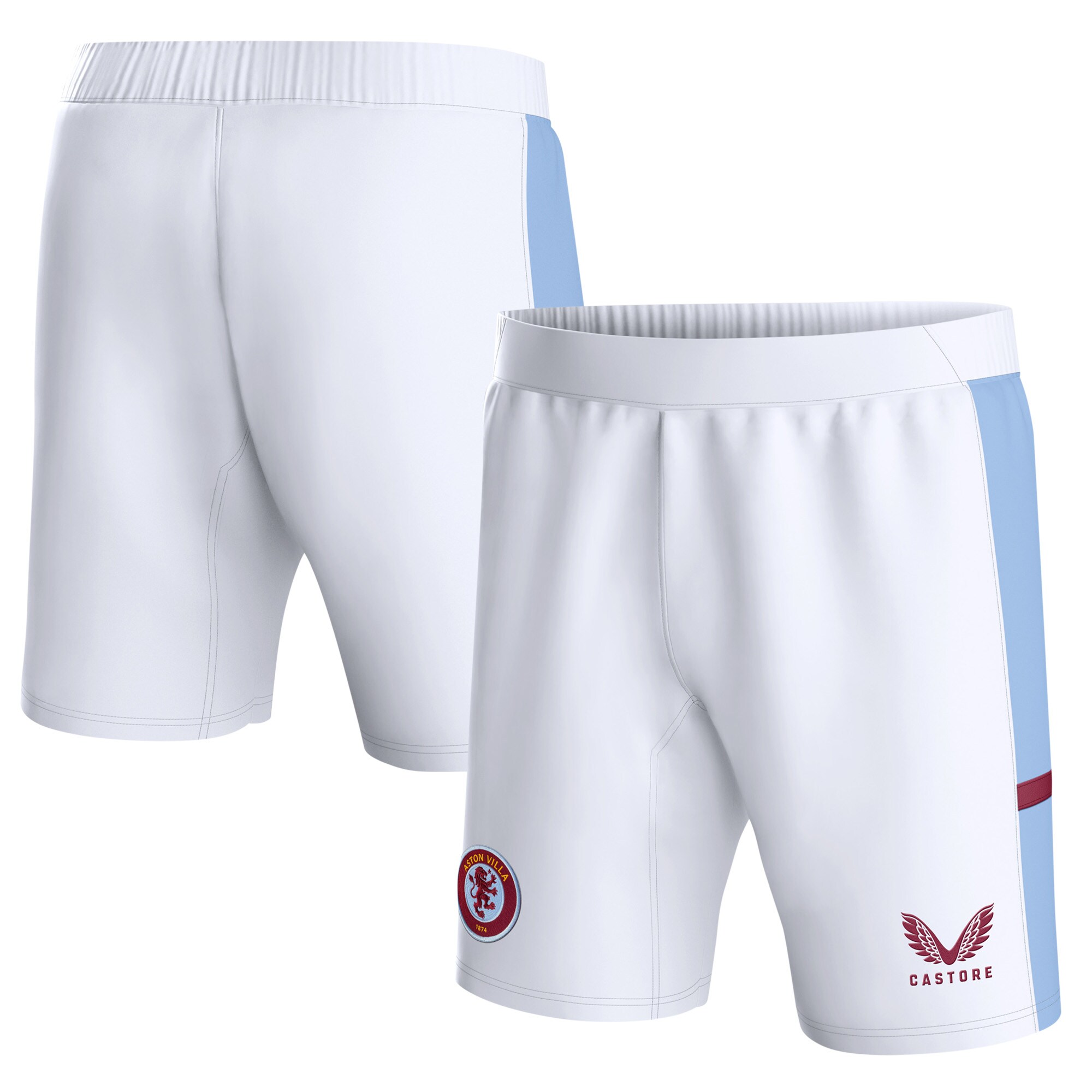 aston villa castore home shorts 2023-24 – kids with custom printing Collection | Aston Villa Shop Official Jerseys