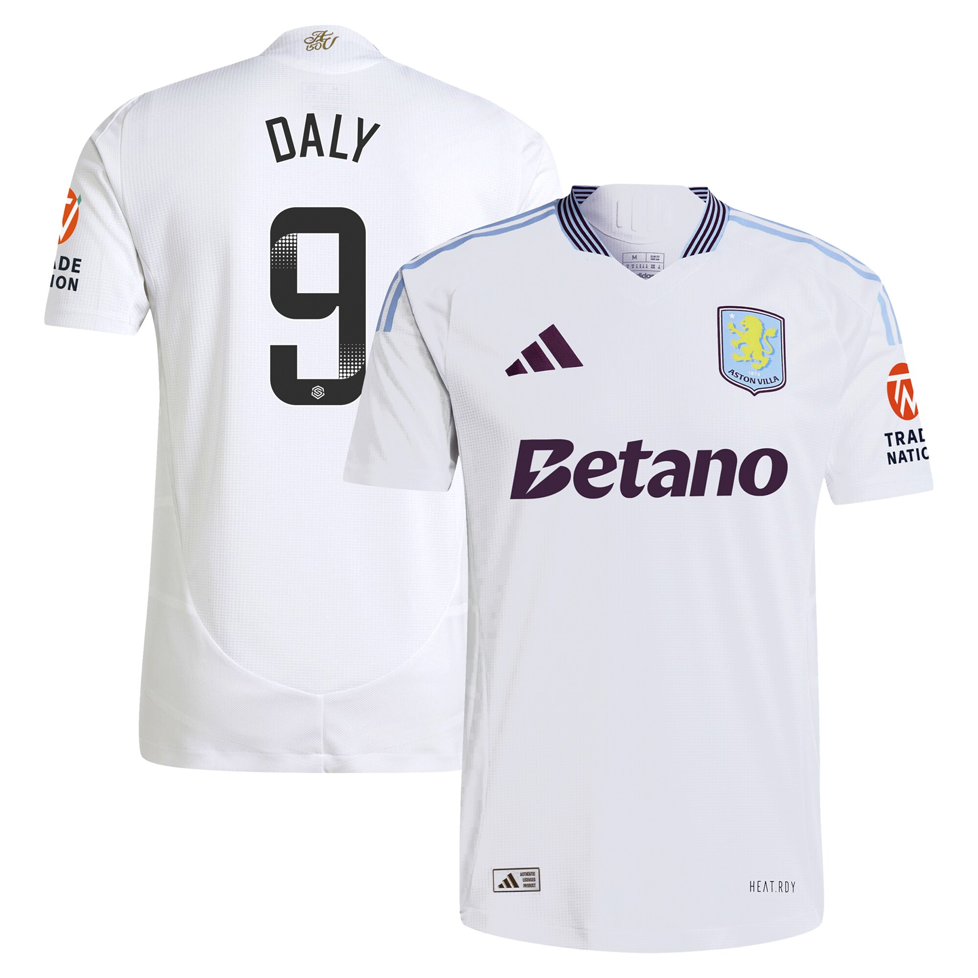 aston villa wsl adidas away authentic shirt 2024-25 with daly 9 printing Collection | Aston Villa Shop Official Jerseys