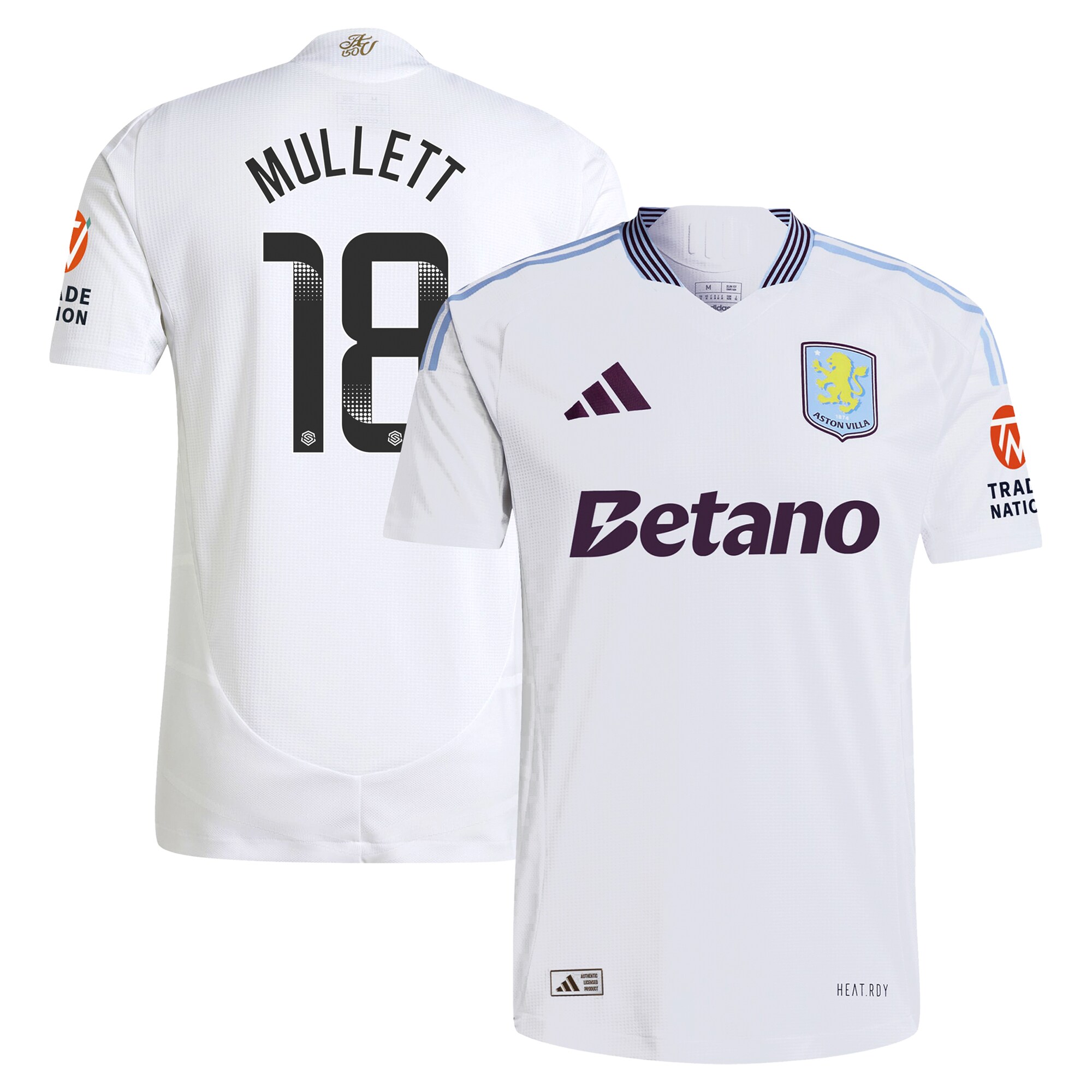 aston villa wsl adidas away authentic shirt 2024-25 with mullett 18 printing Collection | Aston Villa Shop Official Jerseys